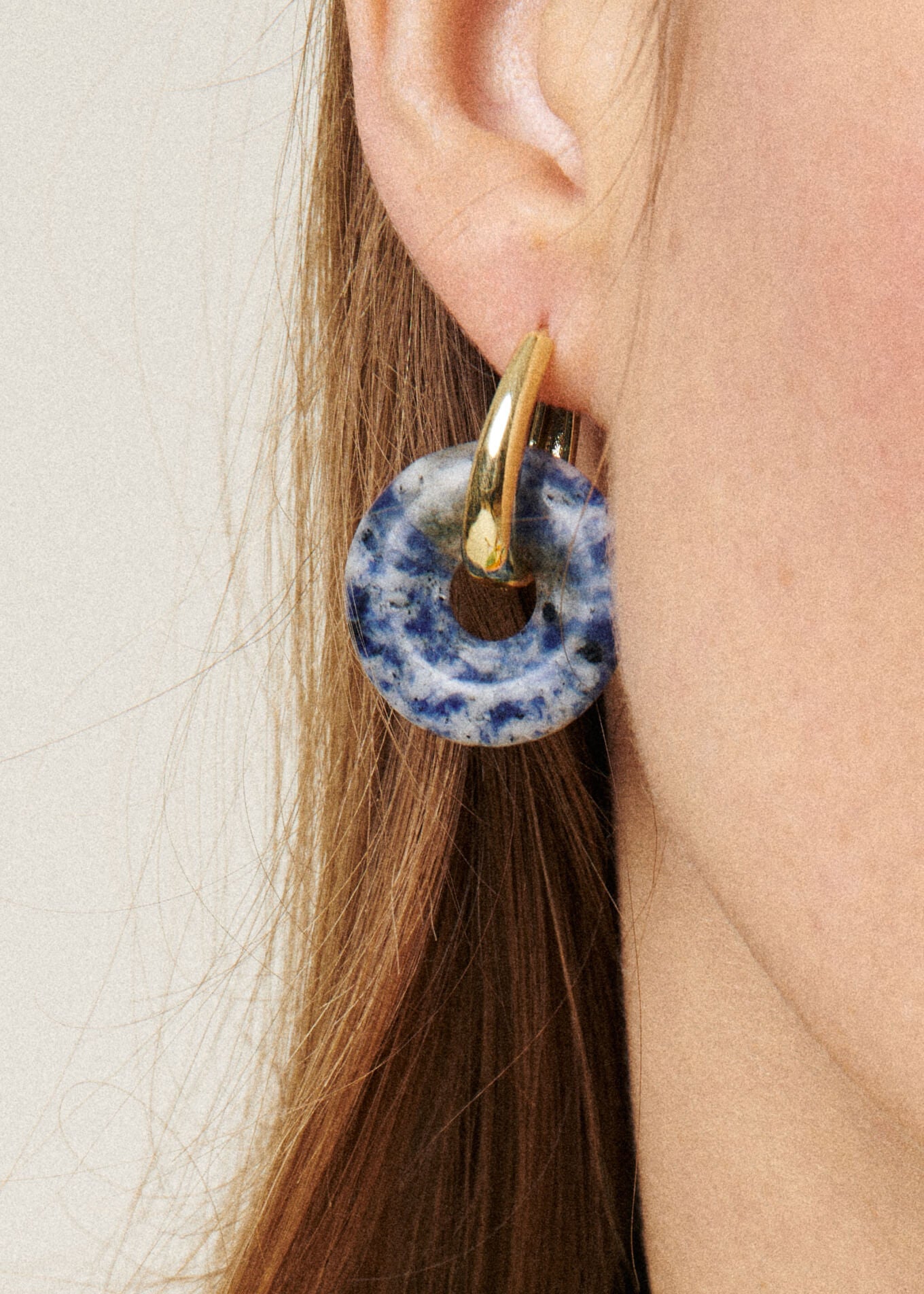 Earrings GIN Navy blue MINIMUM 3 PIECES