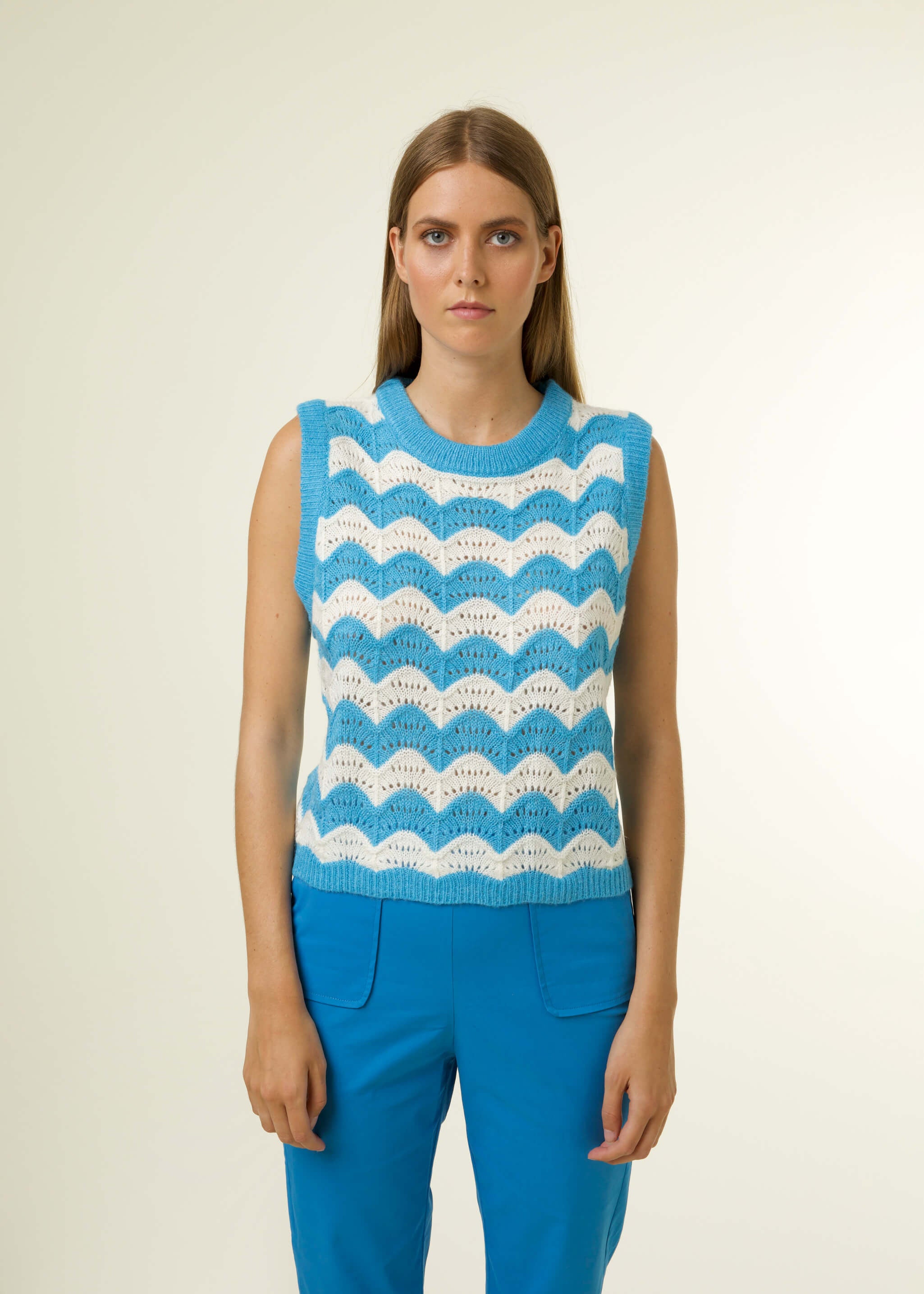 Sweater CLEA Azure blue