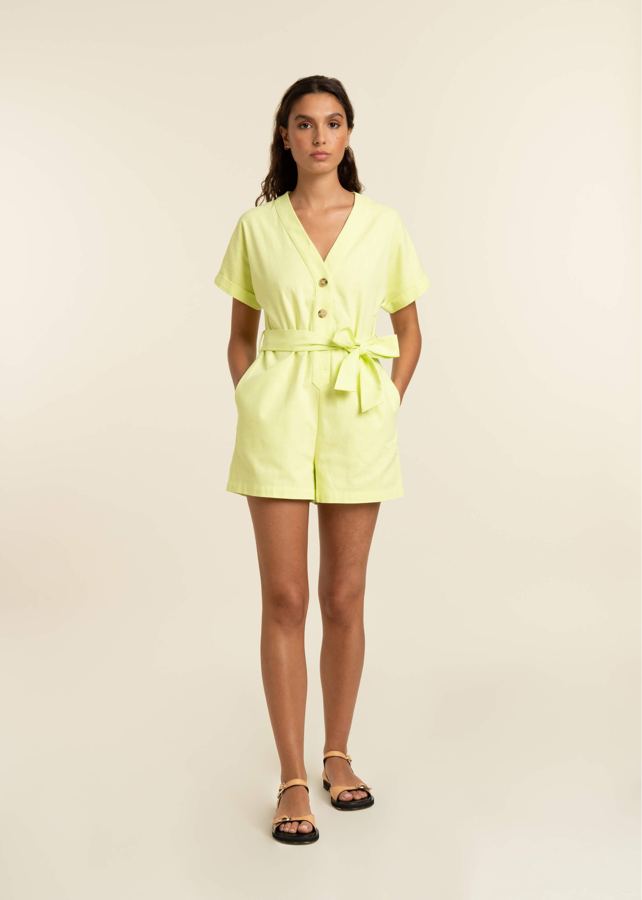 LIKA Lime Playsuit