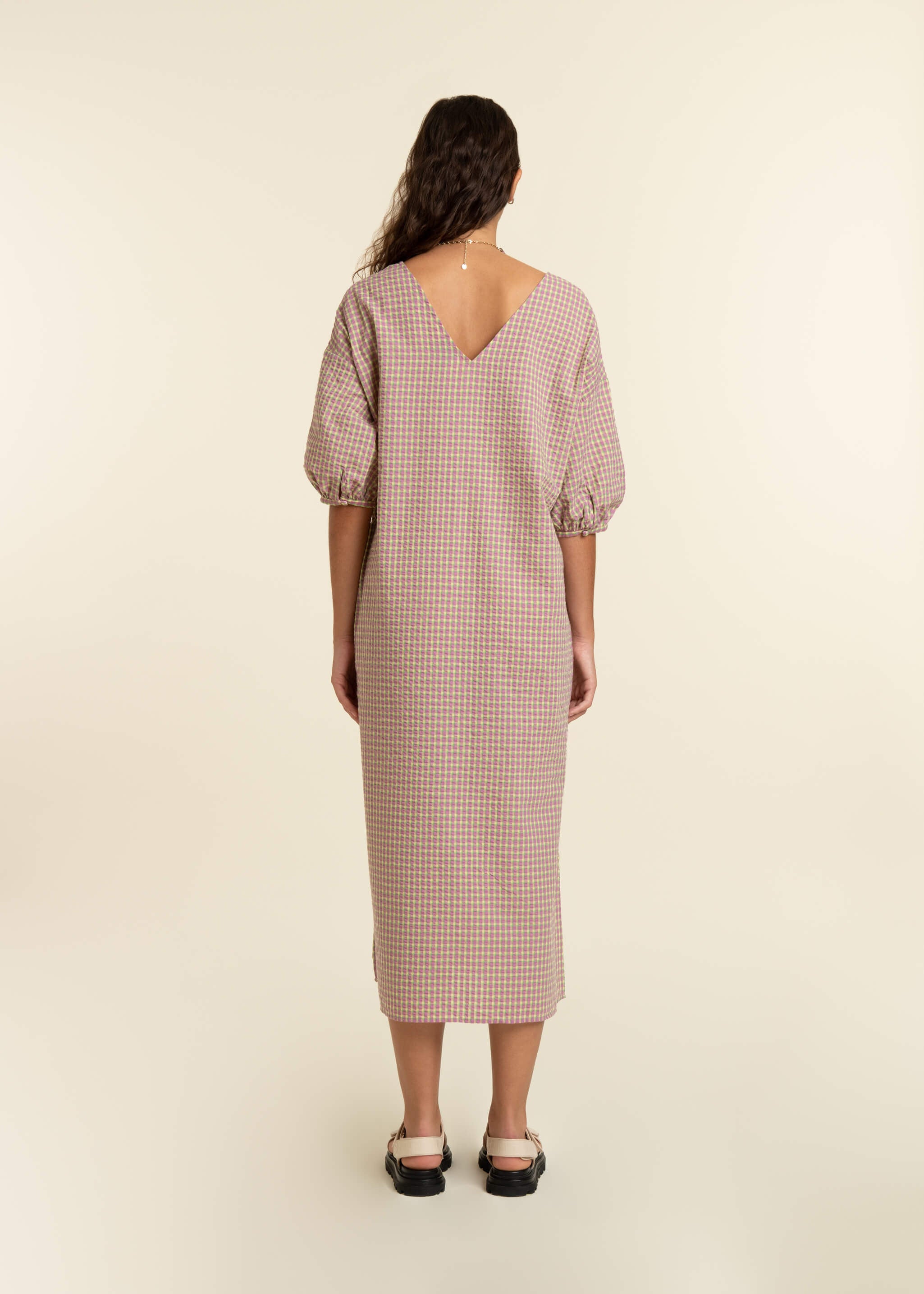 ALAIA cyclamen dress