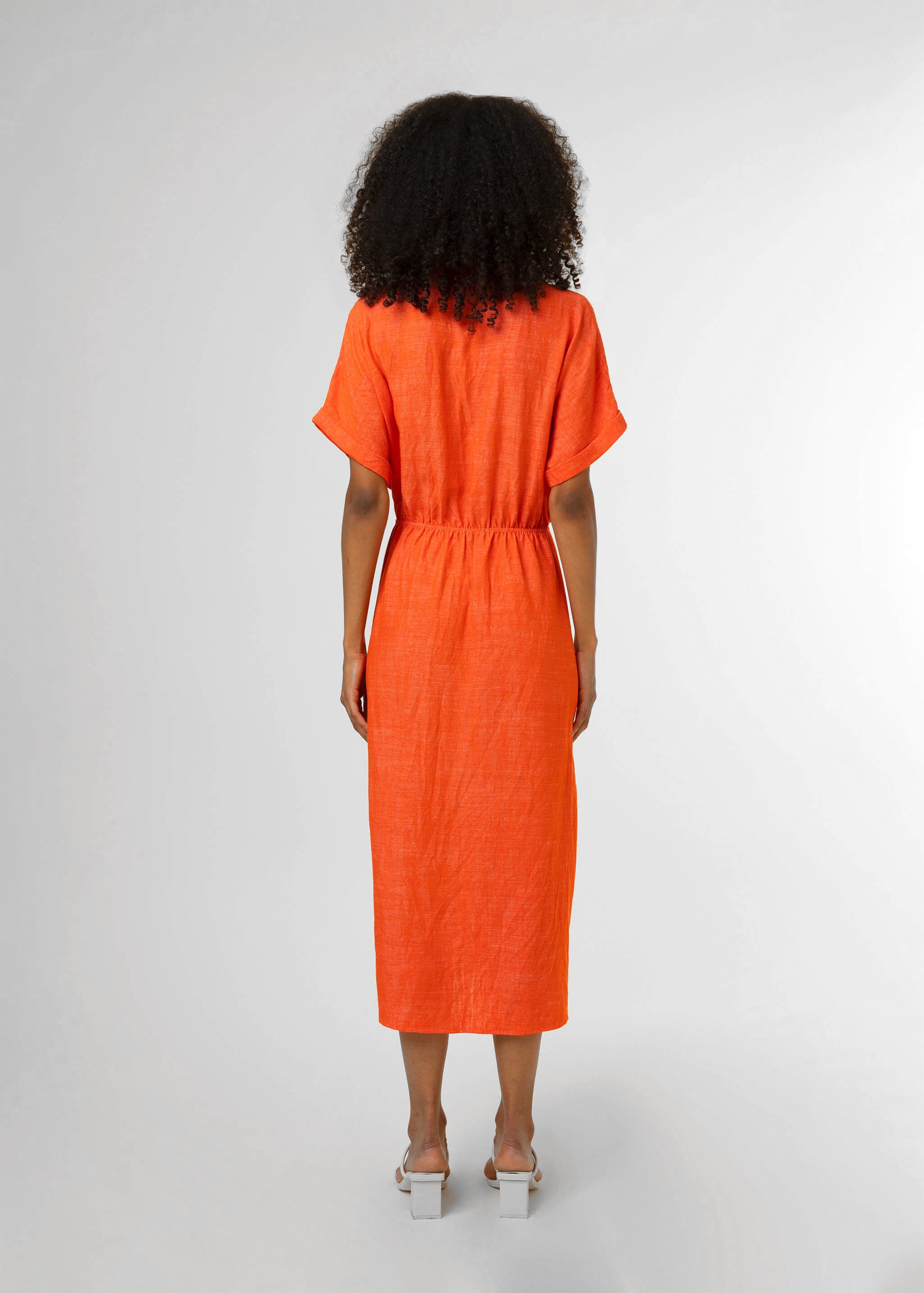 ALIENOR orange dress