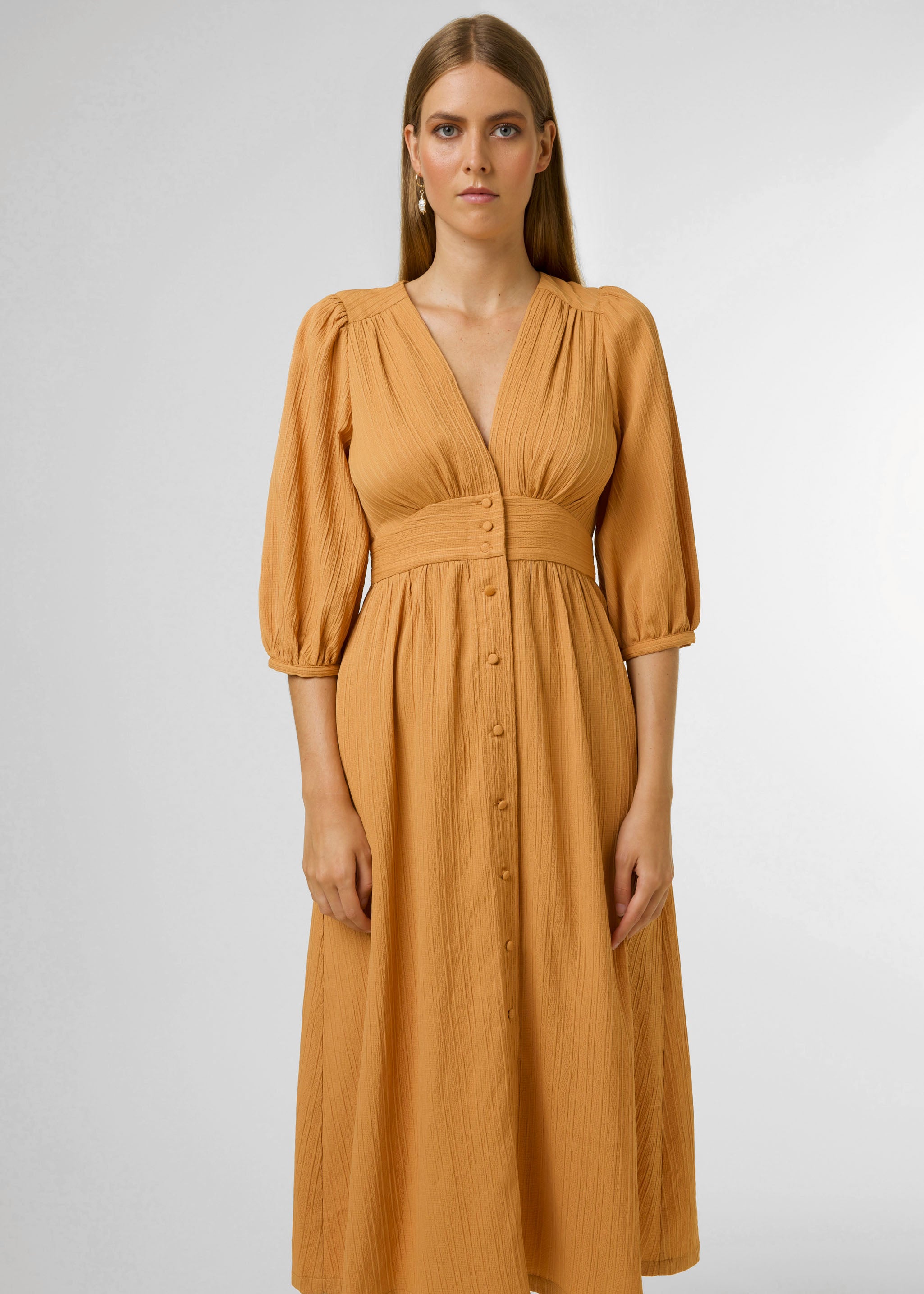 Midi dress ALIYA Ochre