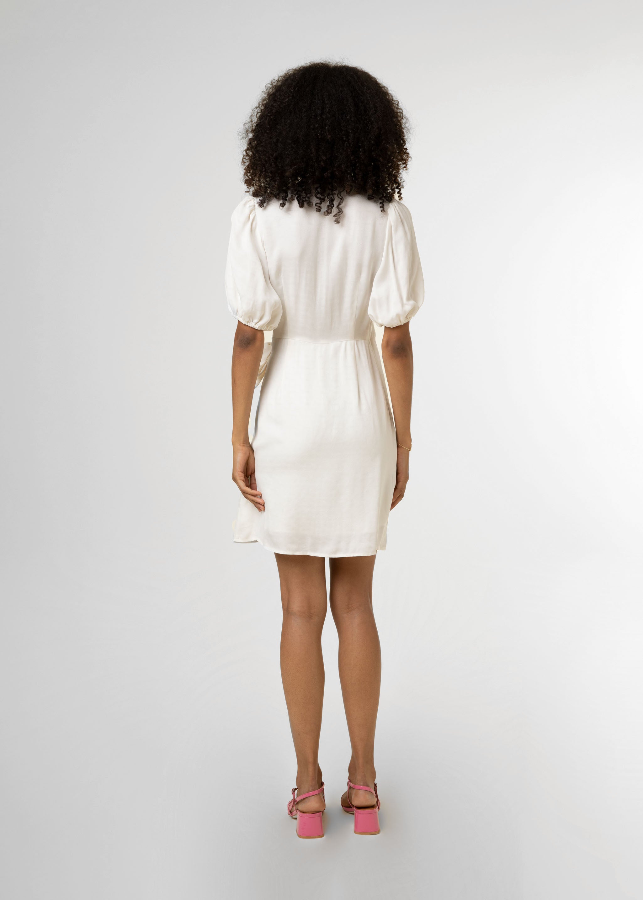 Short dress FADEN White