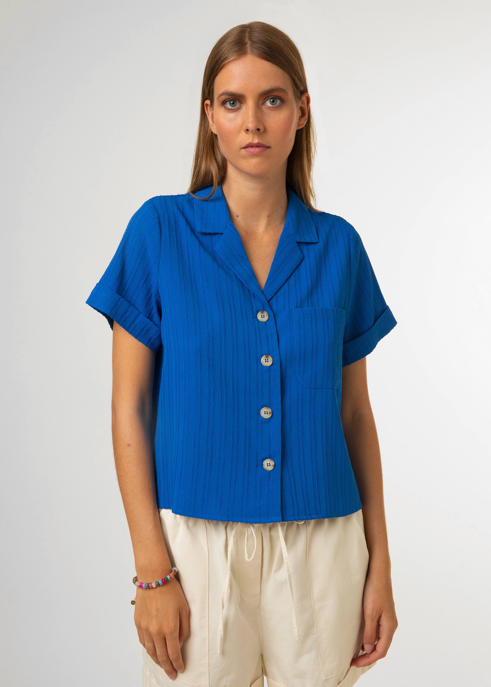 Shirt BETTY Electric blue