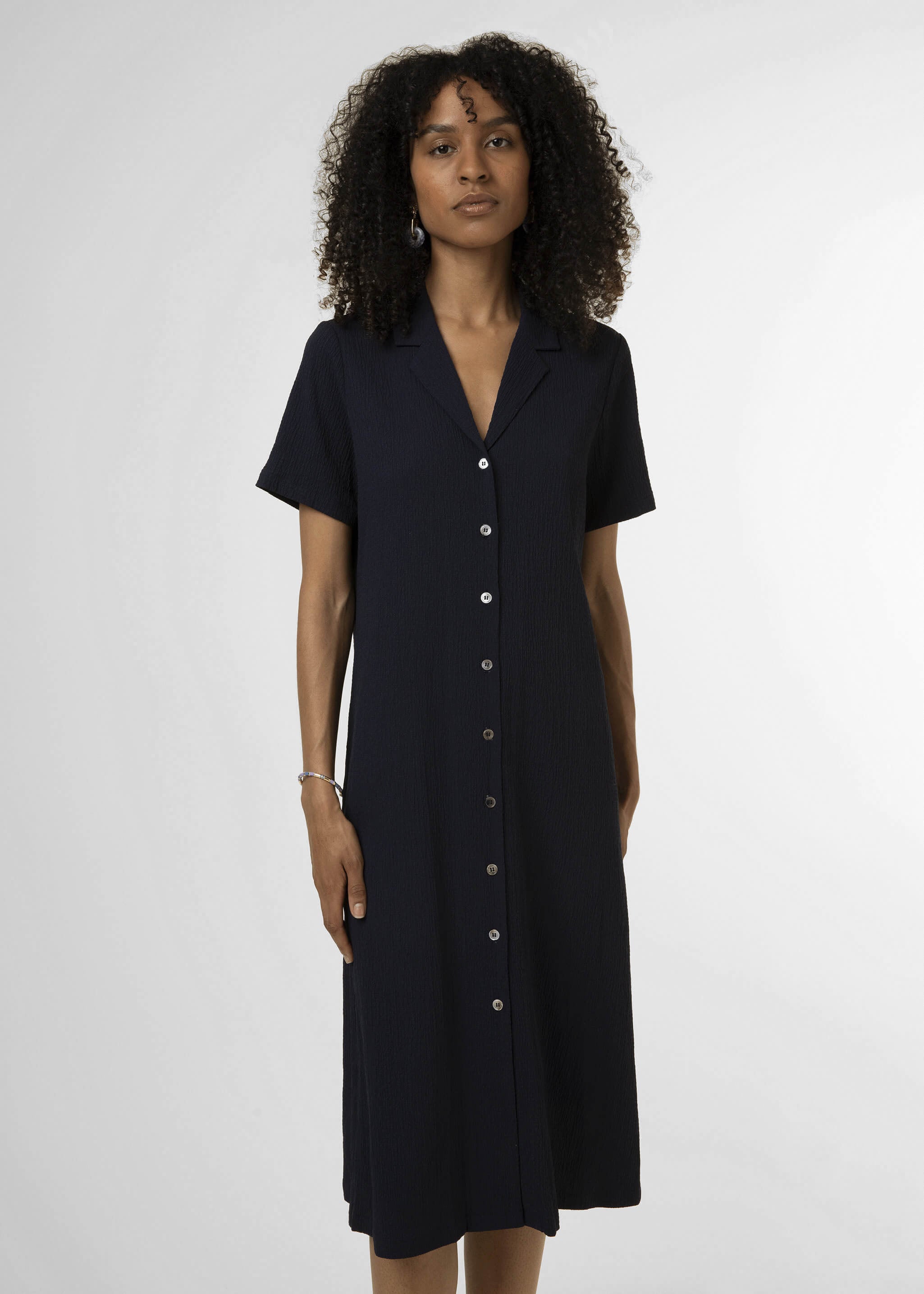 Robe midi COLINE Bleu marine