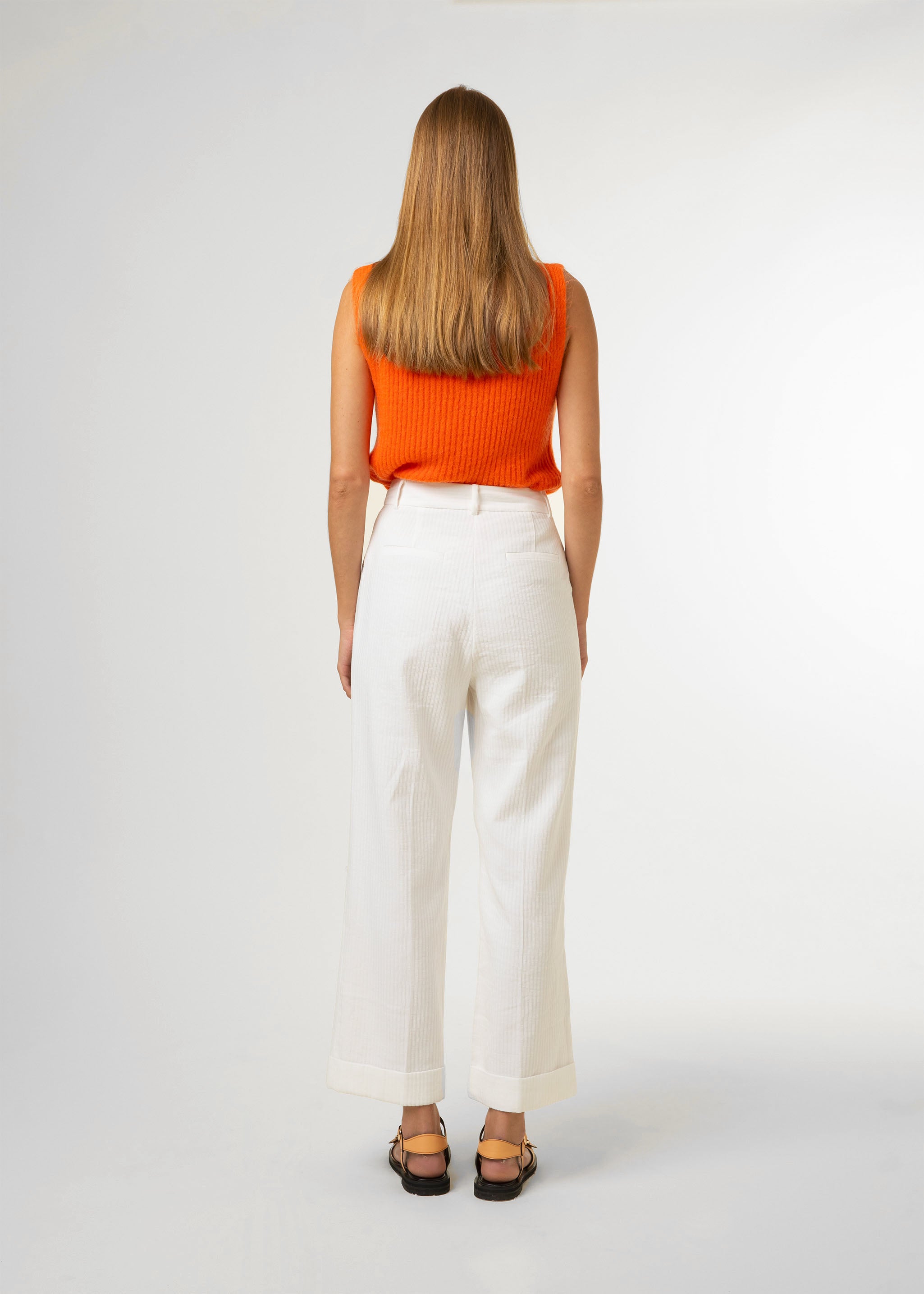 Wide-leg pants PALMIER White