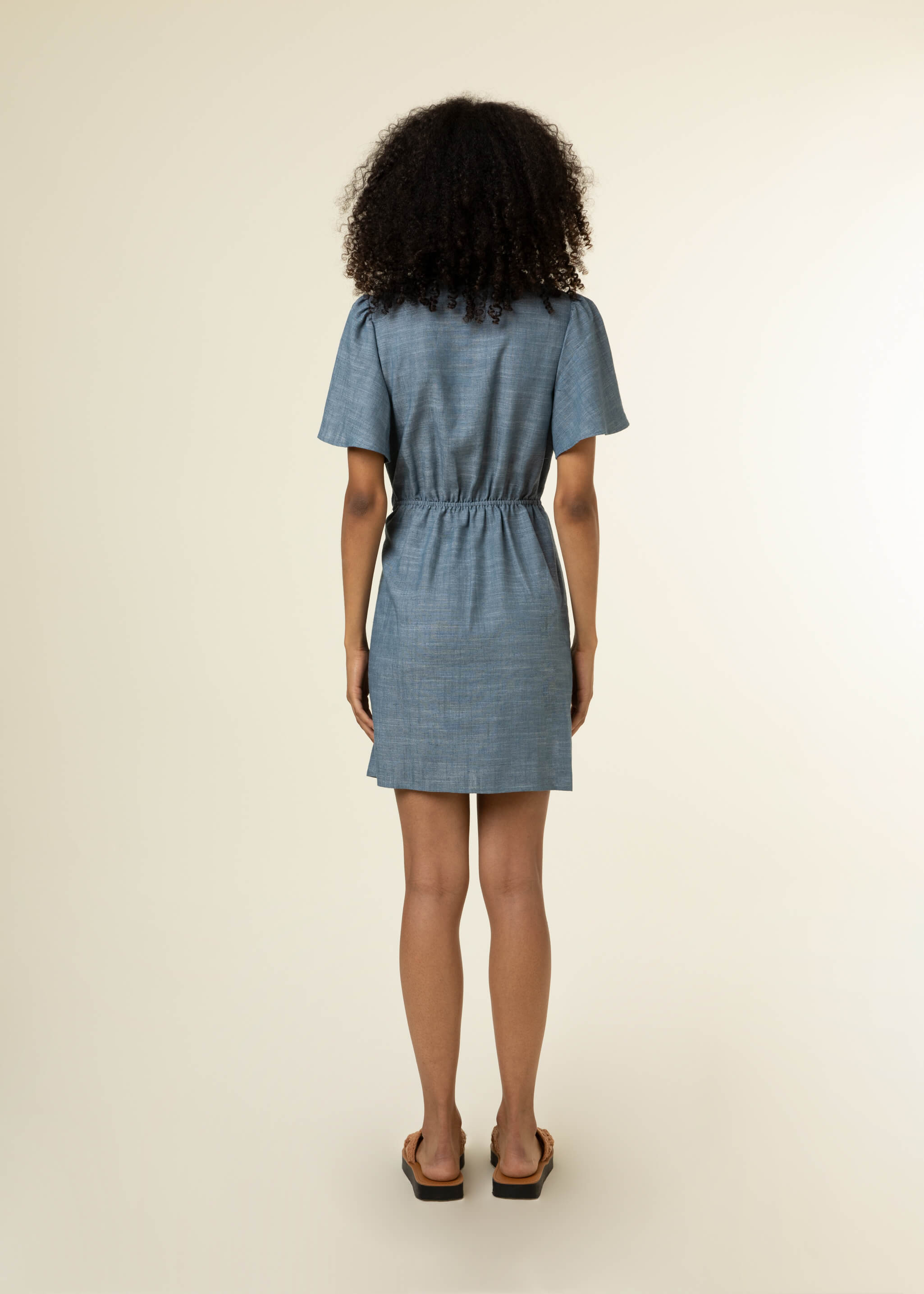 Short dress KATHLEEN Denim blue