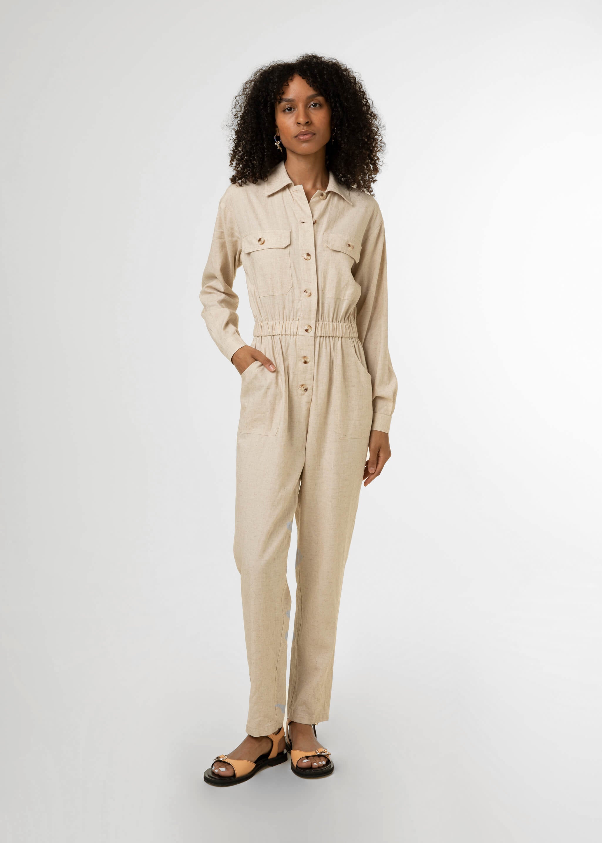 MATILDE cream jumpsuit