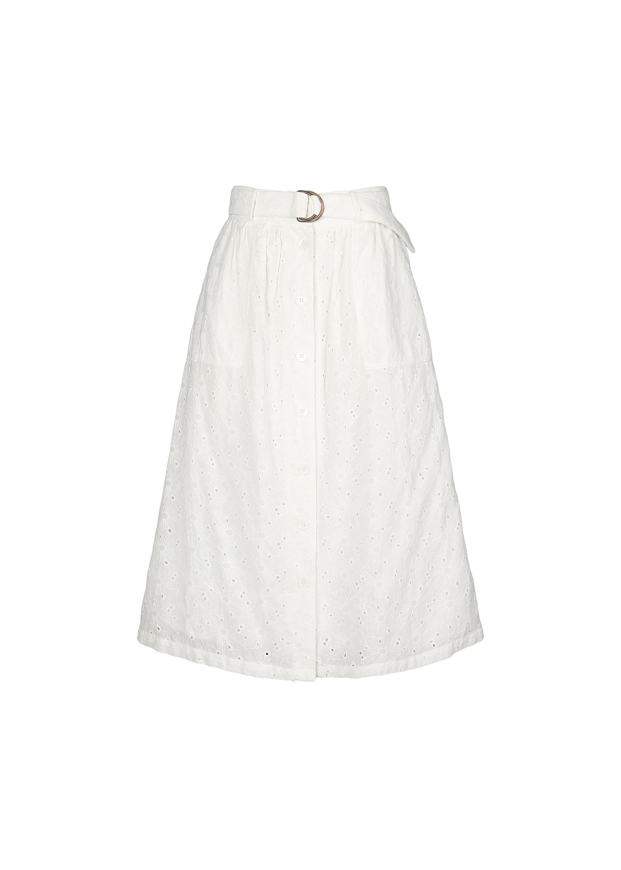 PETRA White long skirt