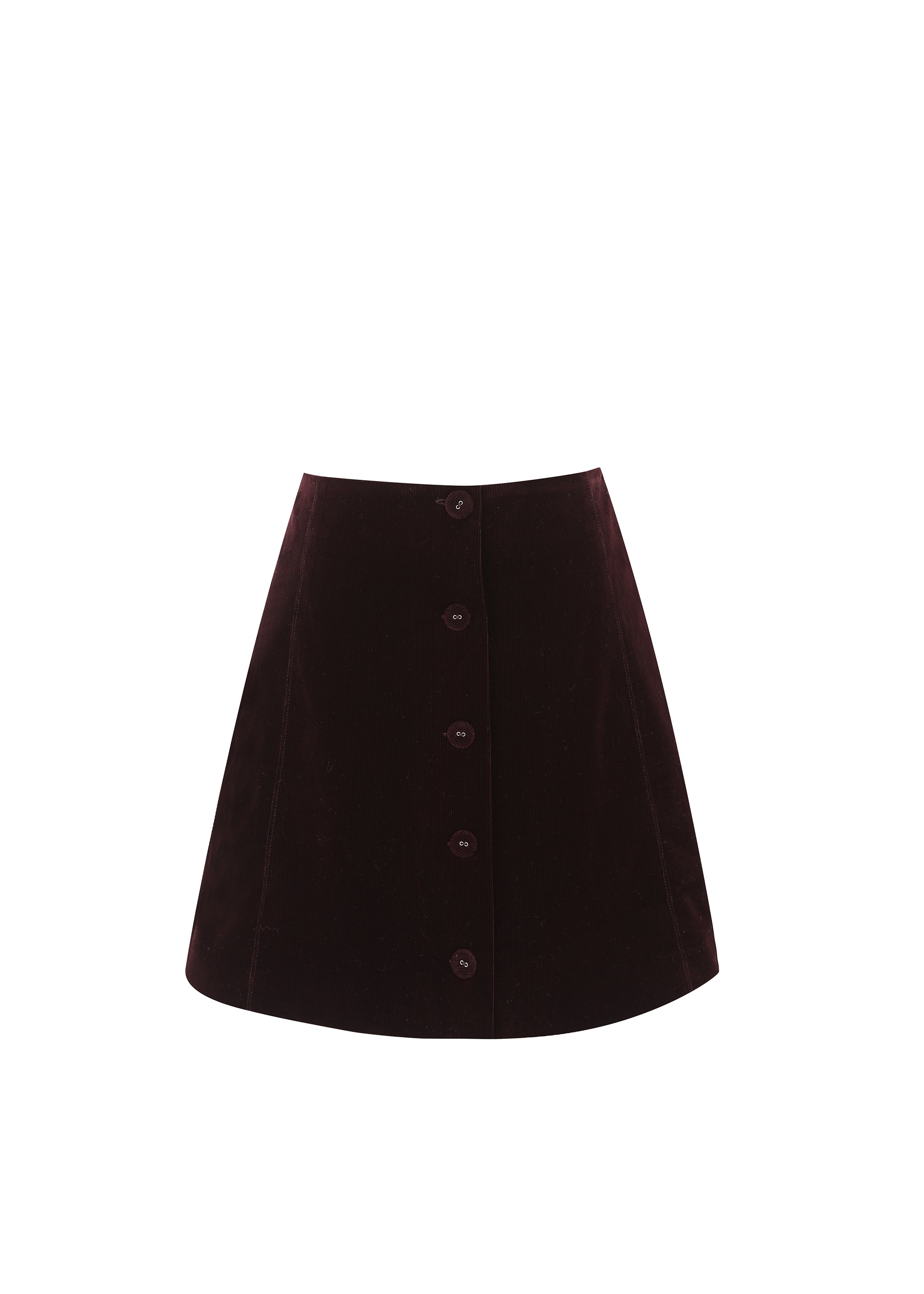 THEODORA EGGPLANT SKIRT