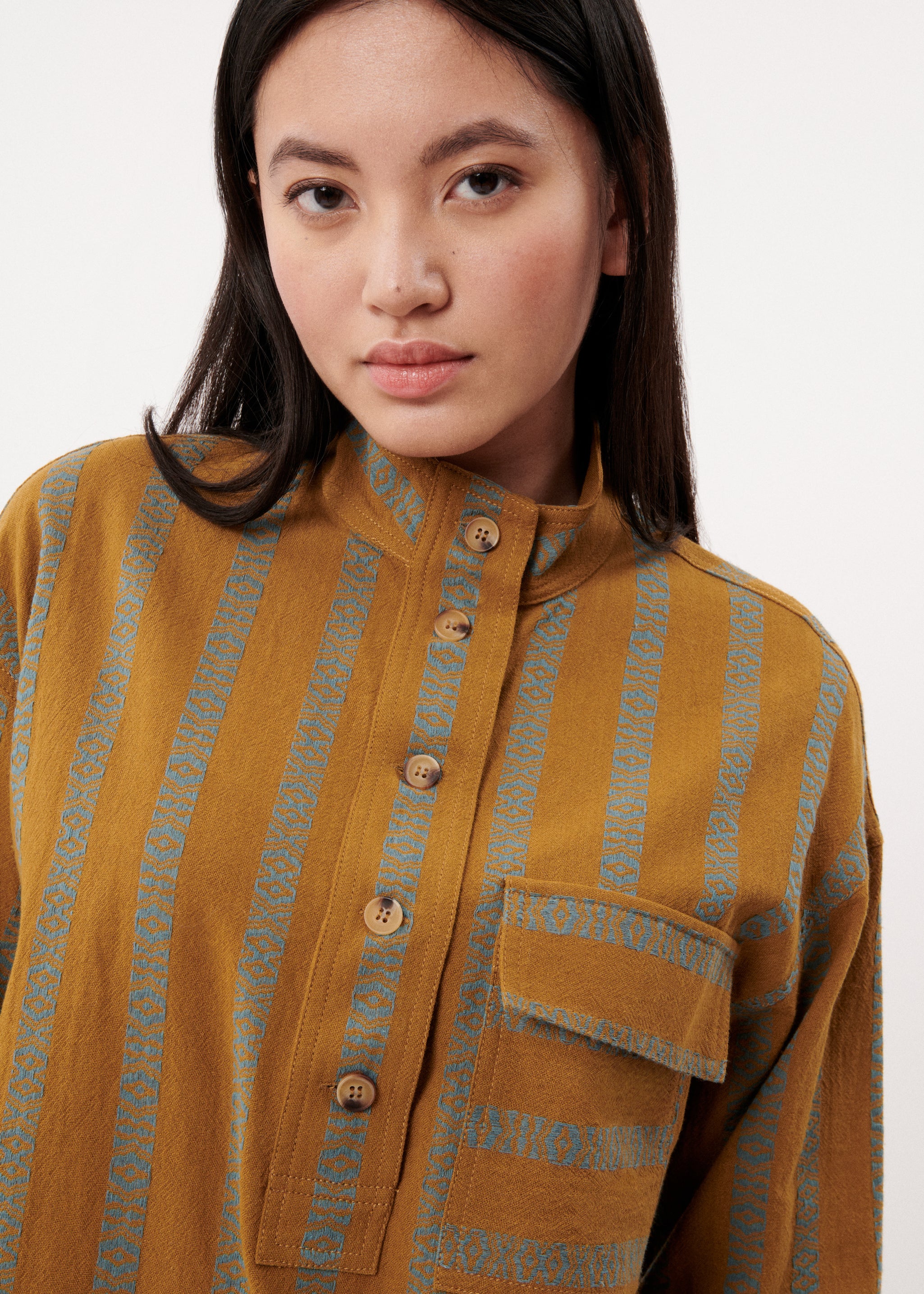 SOLAINE KHAKI BLOUSE