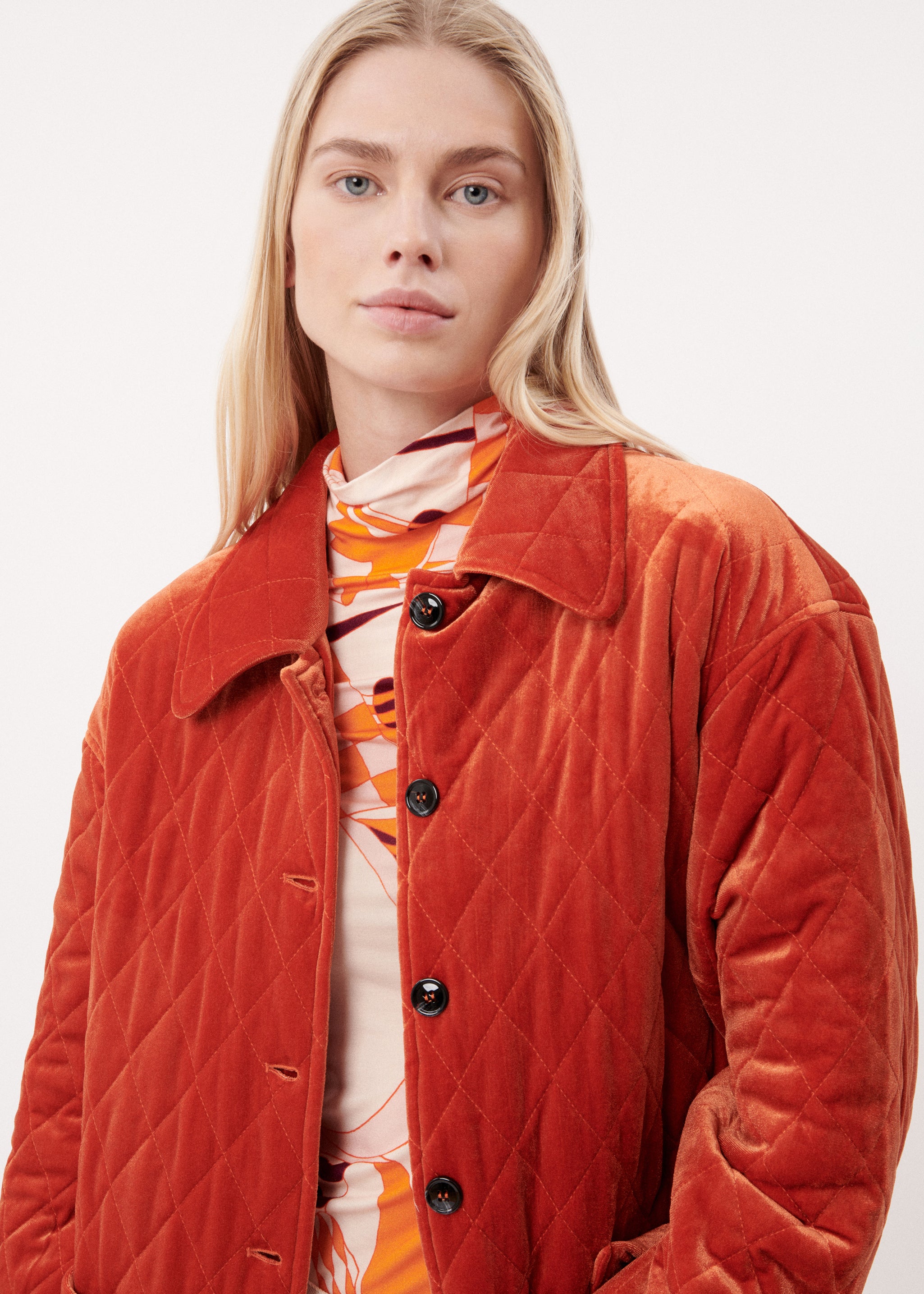 MANTEAU LAIA ORANGE BRULE