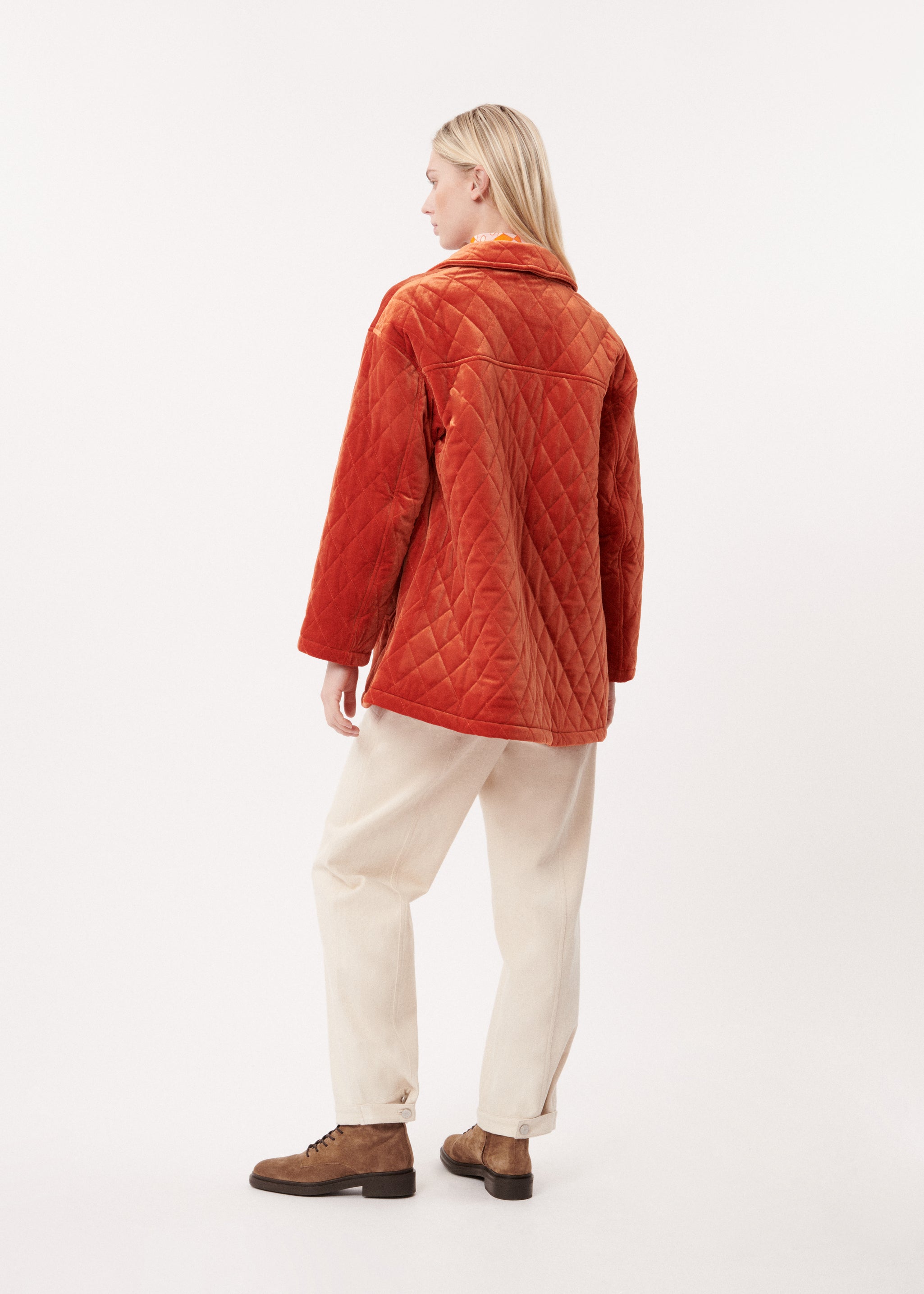 MANTEAU LAIA ORANGE BRULE