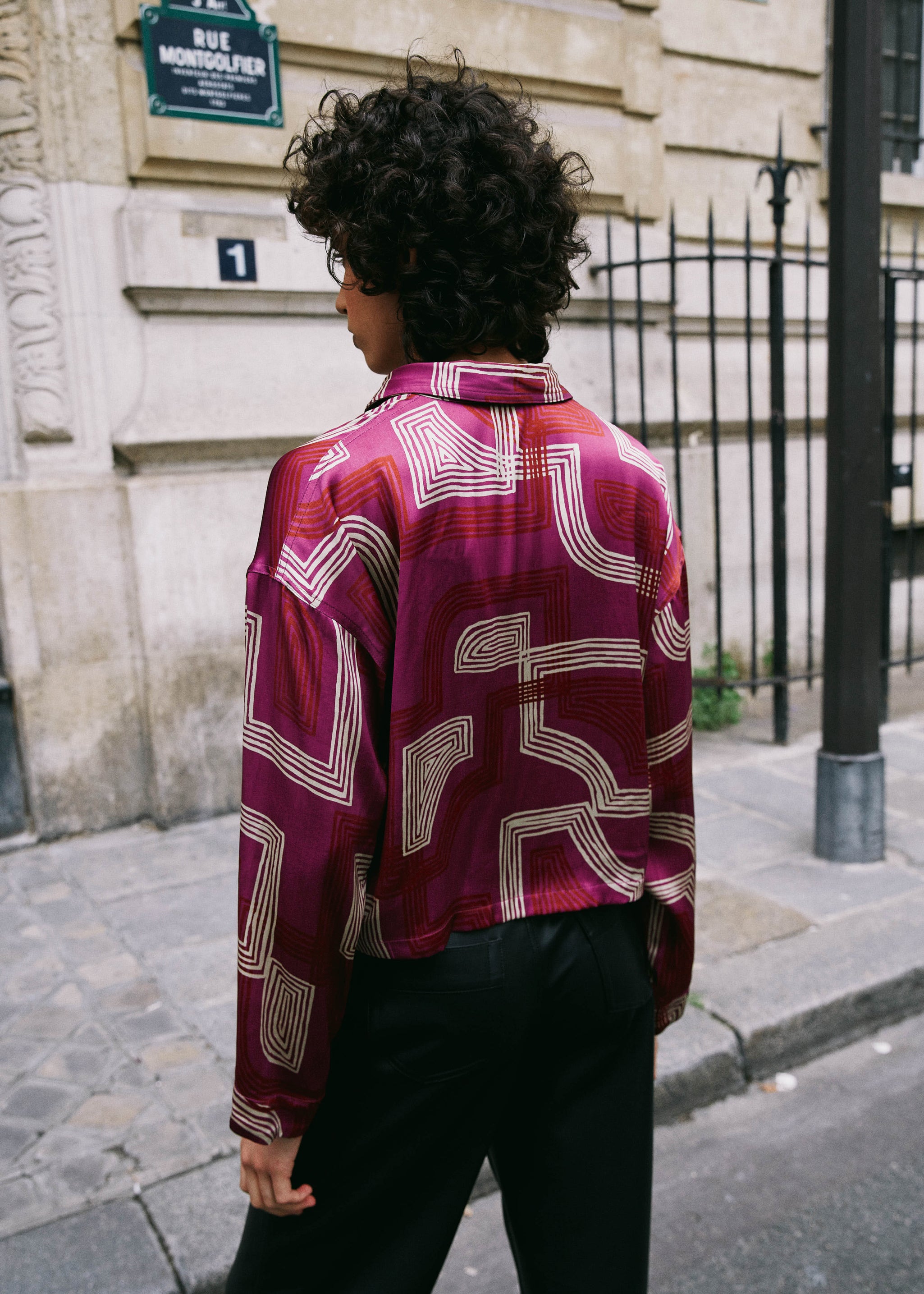 POLLY MAZE FUCHSIA SHIRT