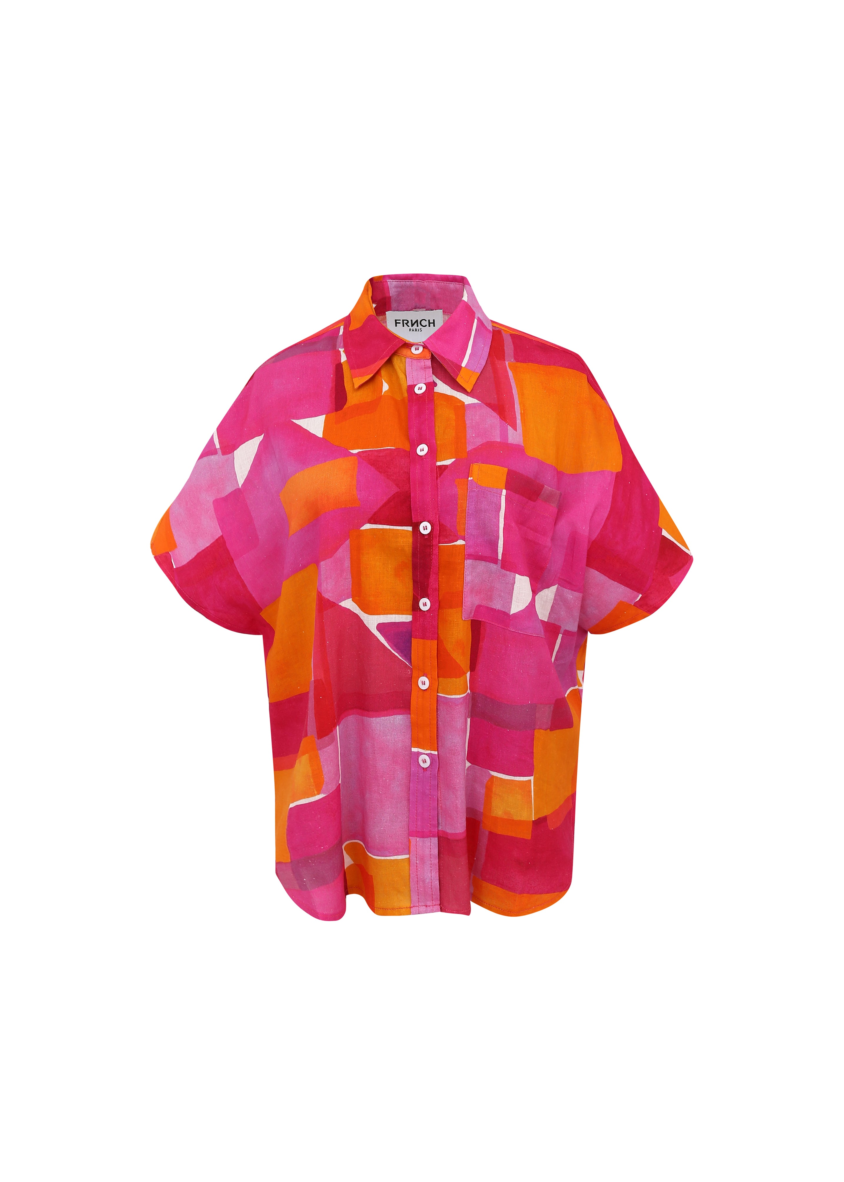 ELANORE GEO PINK SHIRT