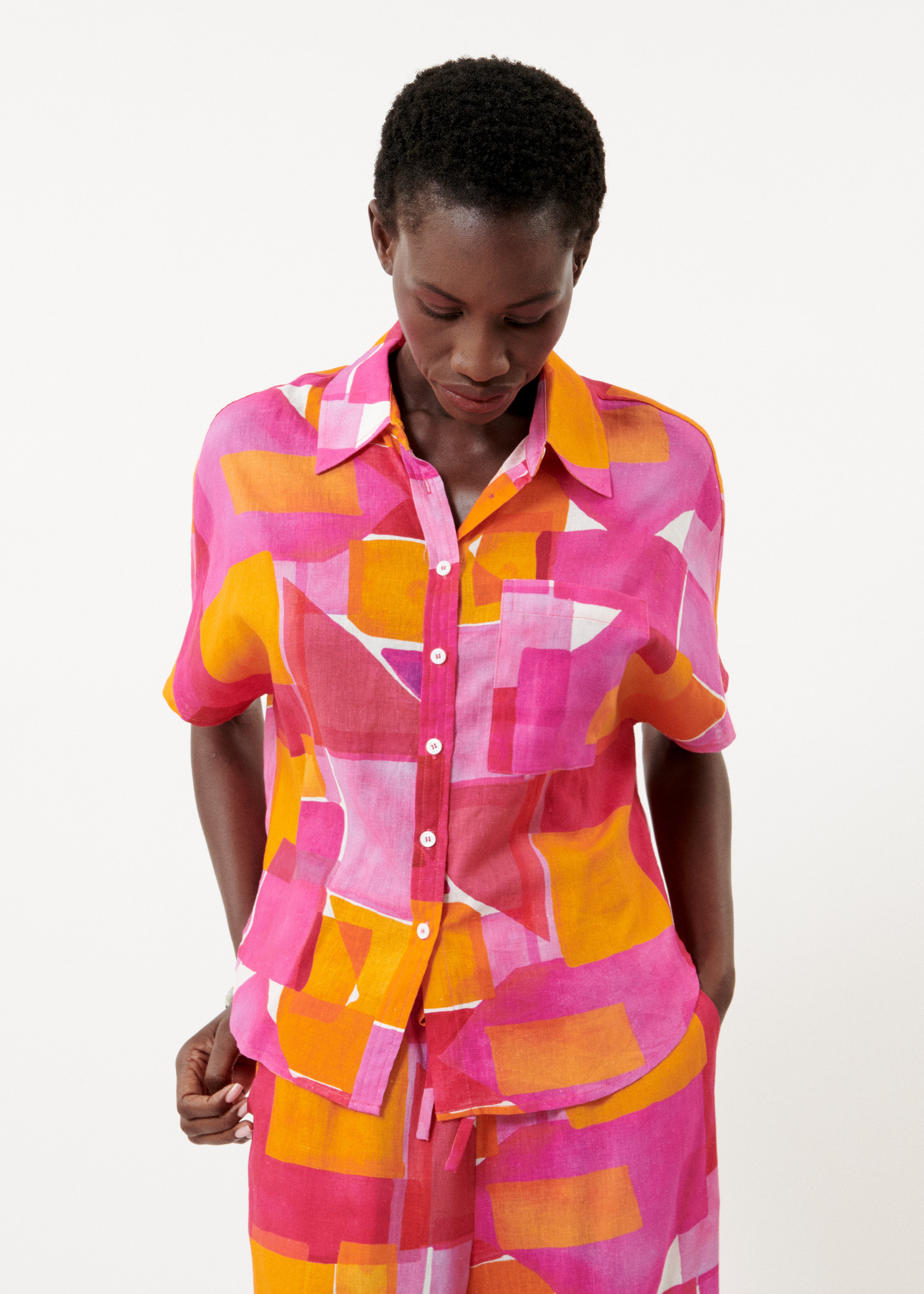 Chemise ELANORE Geo pink