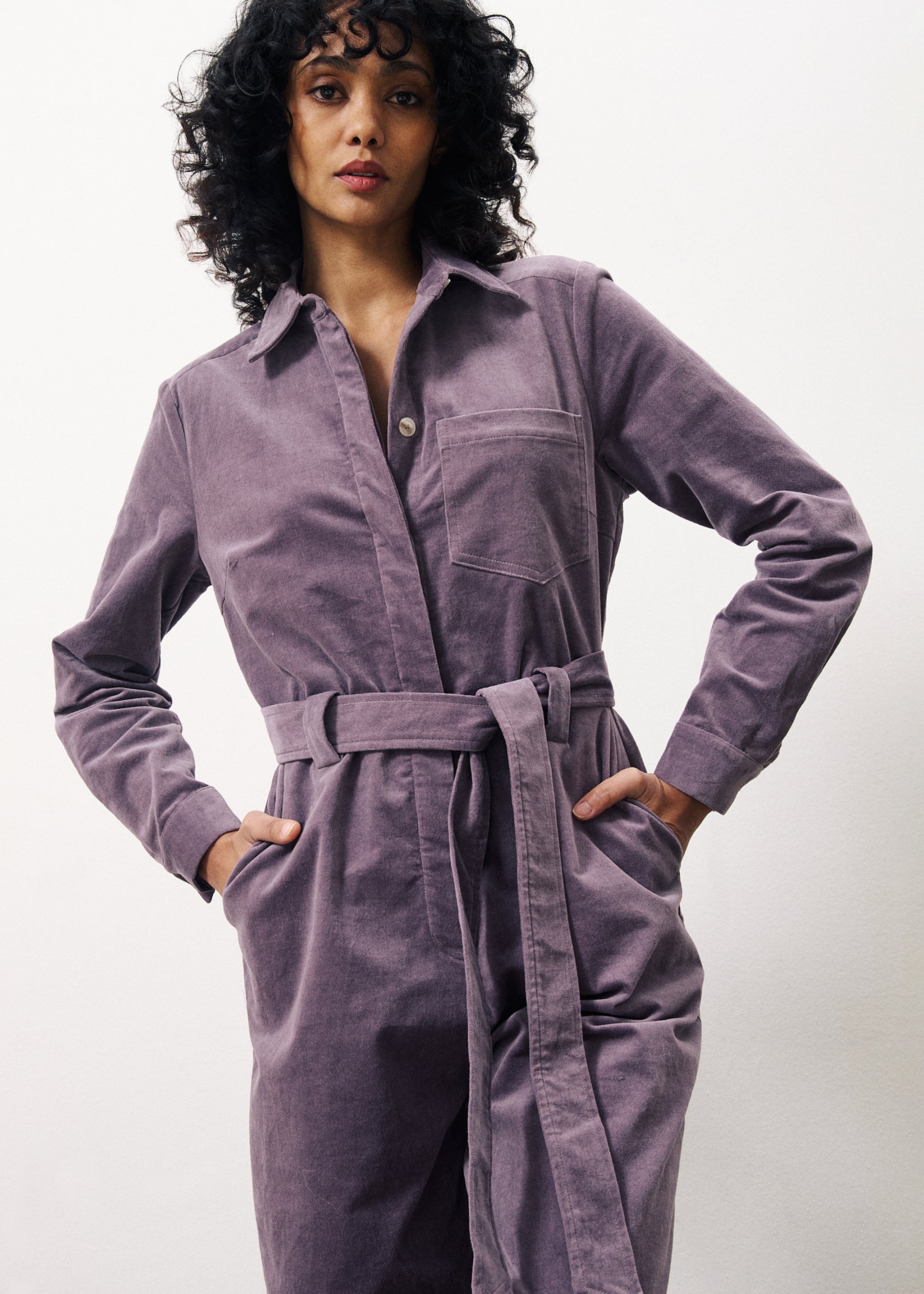 ALYA Purple Jumpsuit