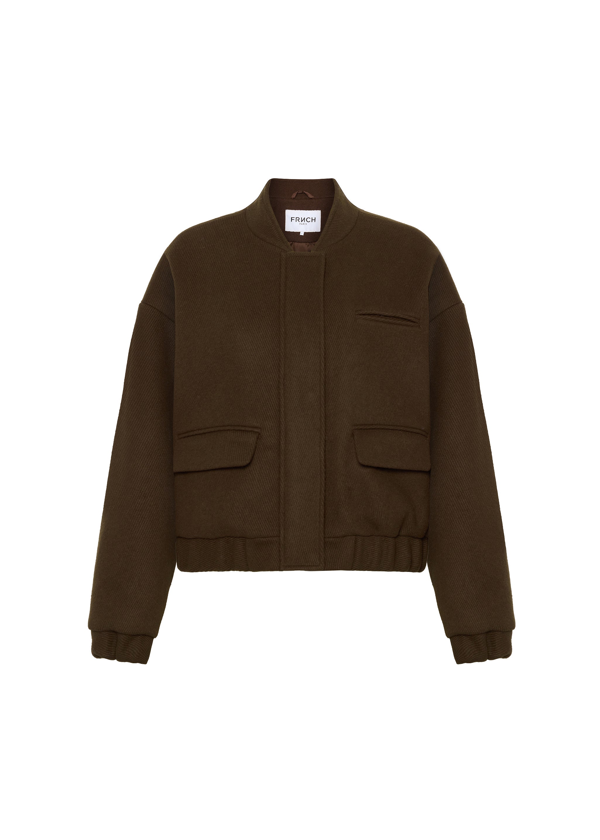 CARREN Brown Bomber Jacket