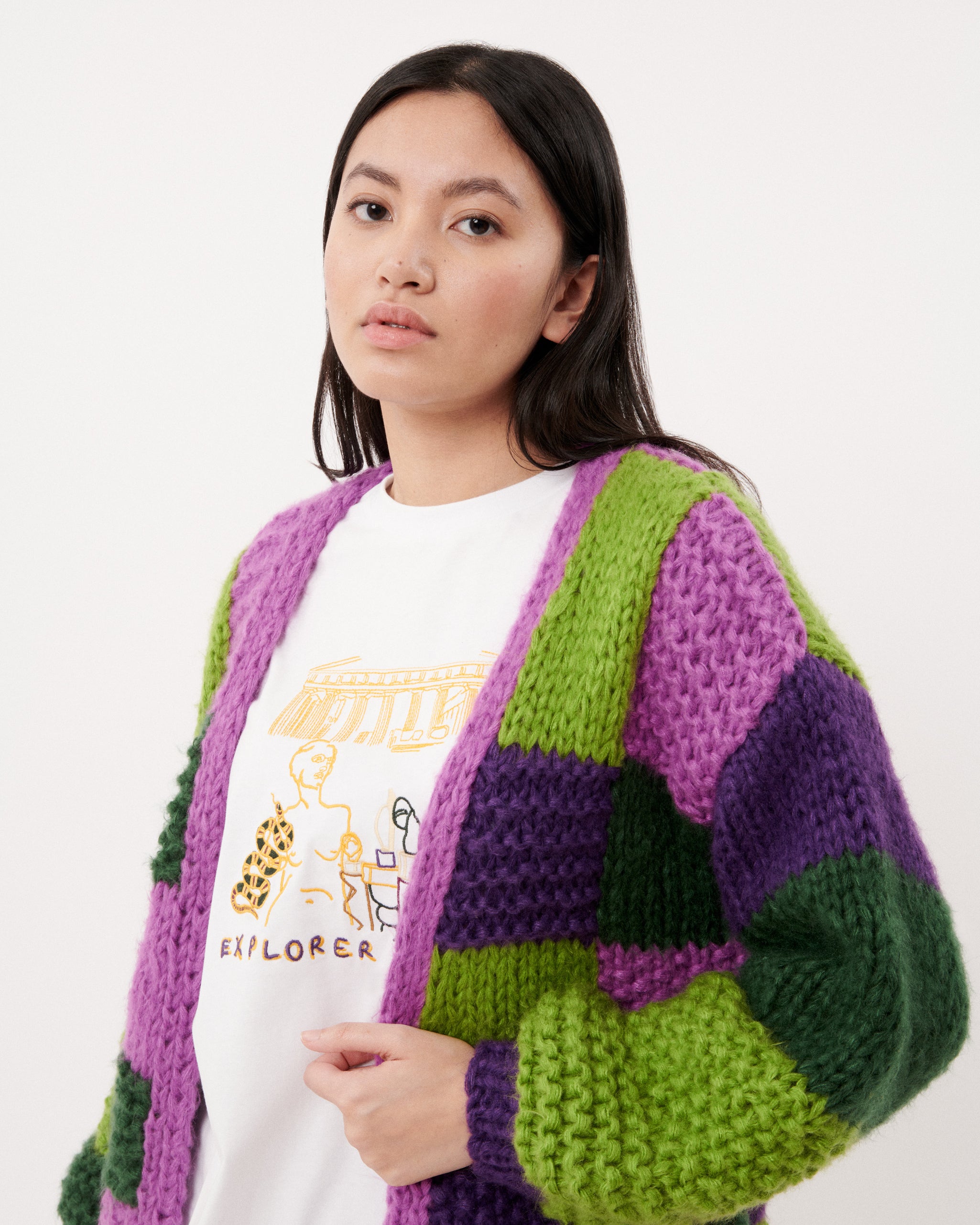 MAELIA VIOLET Cardigan