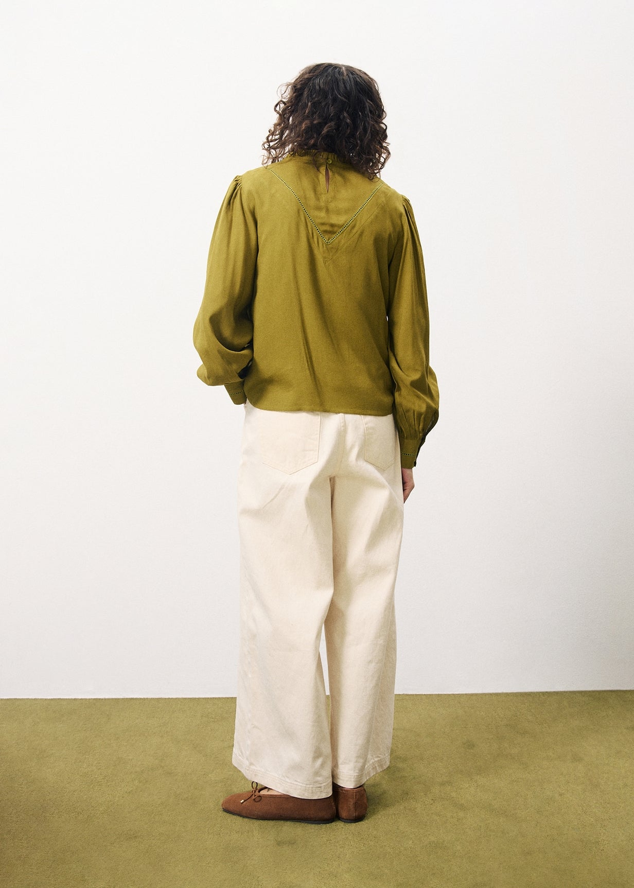 LISENN Green Blouse