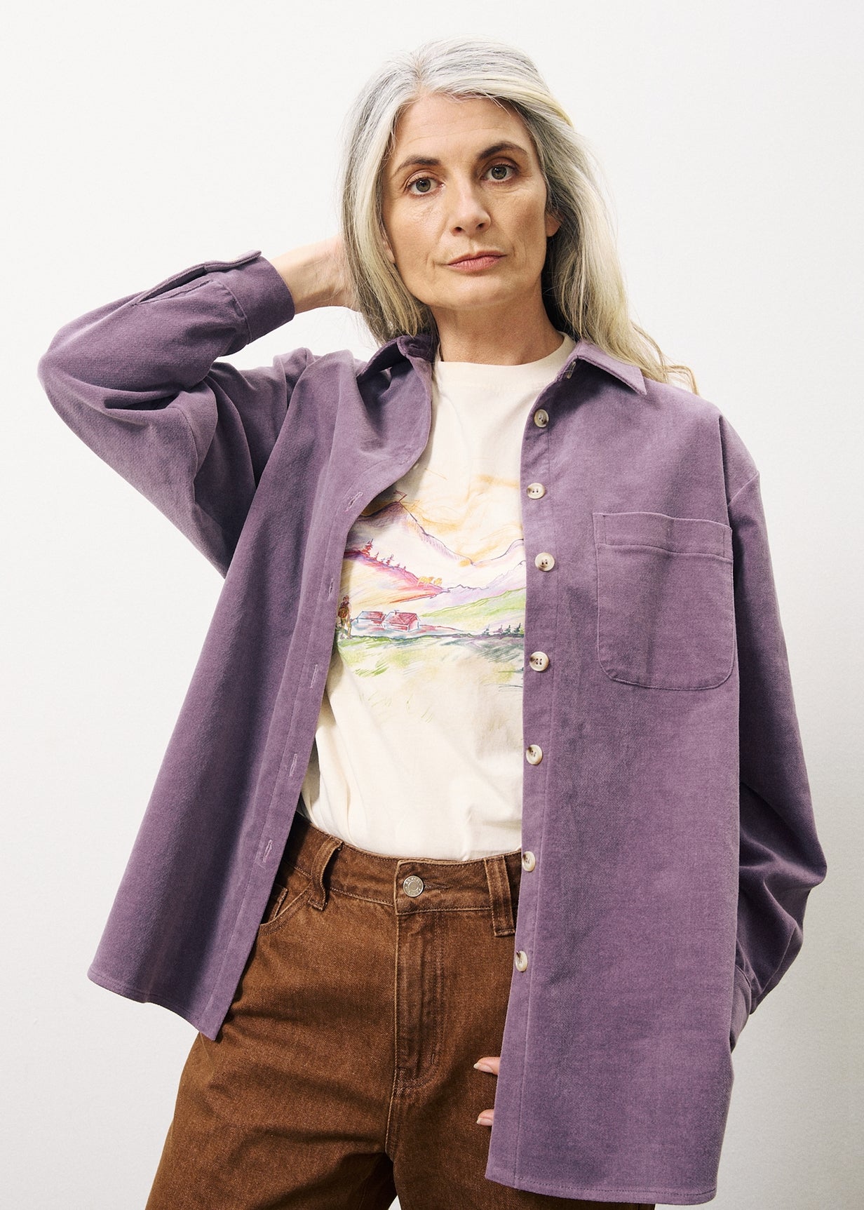 CARLA Purple Shirt