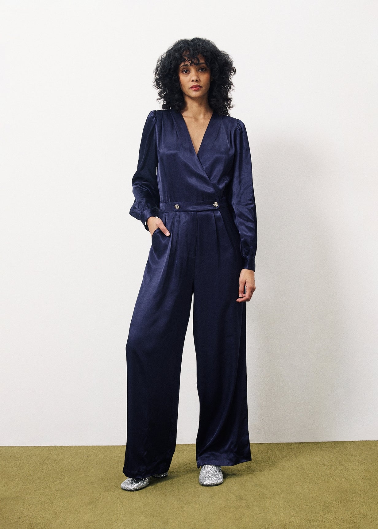 RACHELLE Blue Jumpsuit