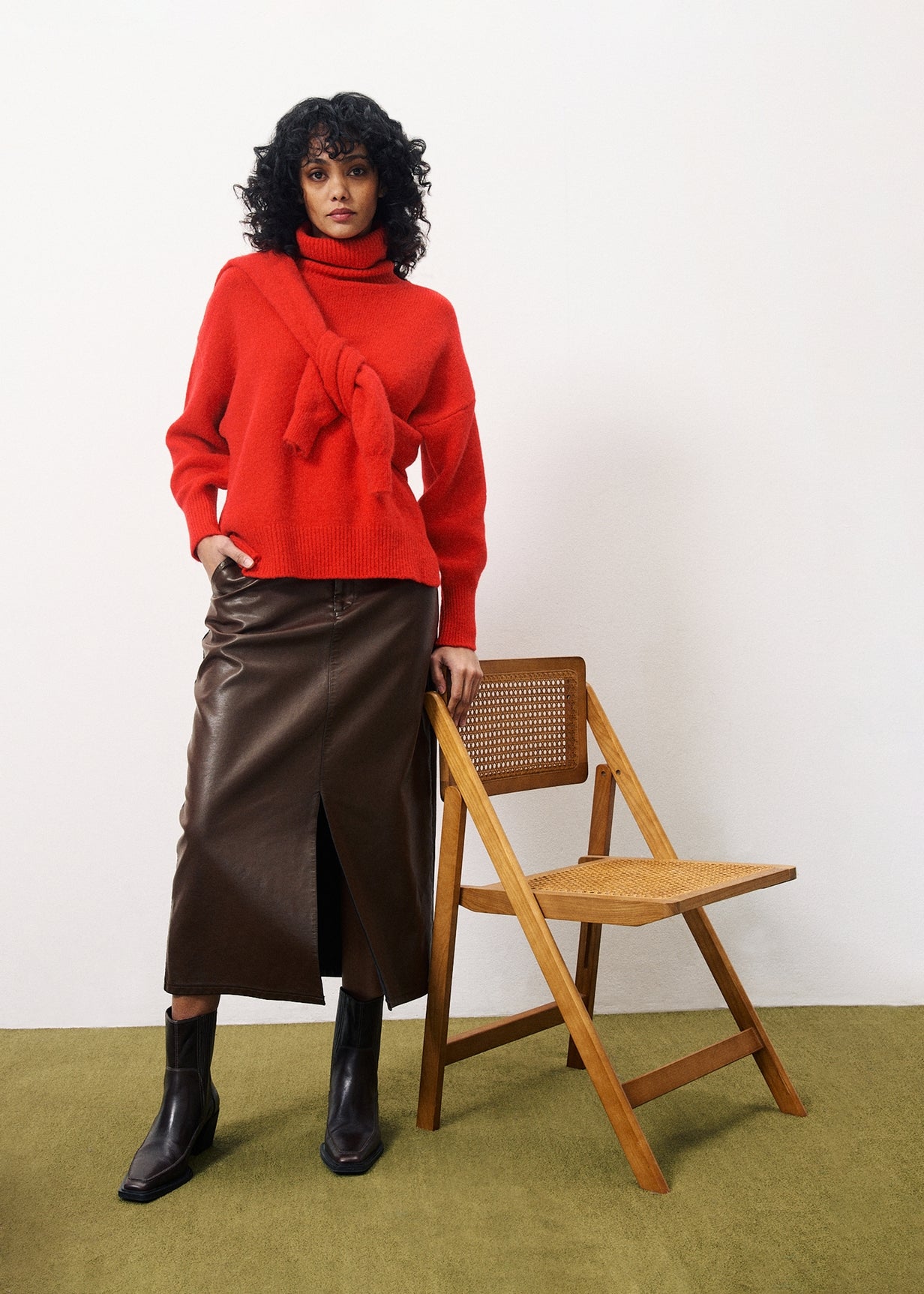 NASSIA Brown Skirt