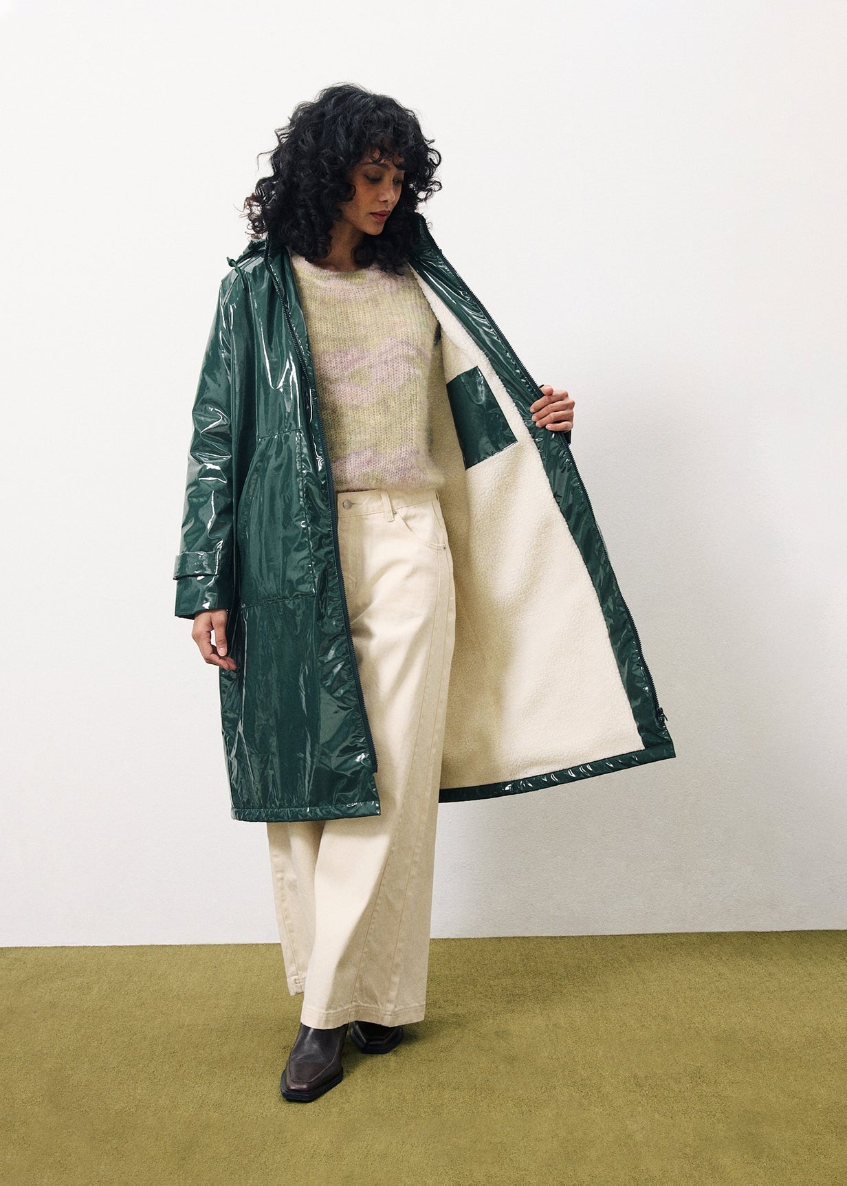 MATHELINE Green Coat