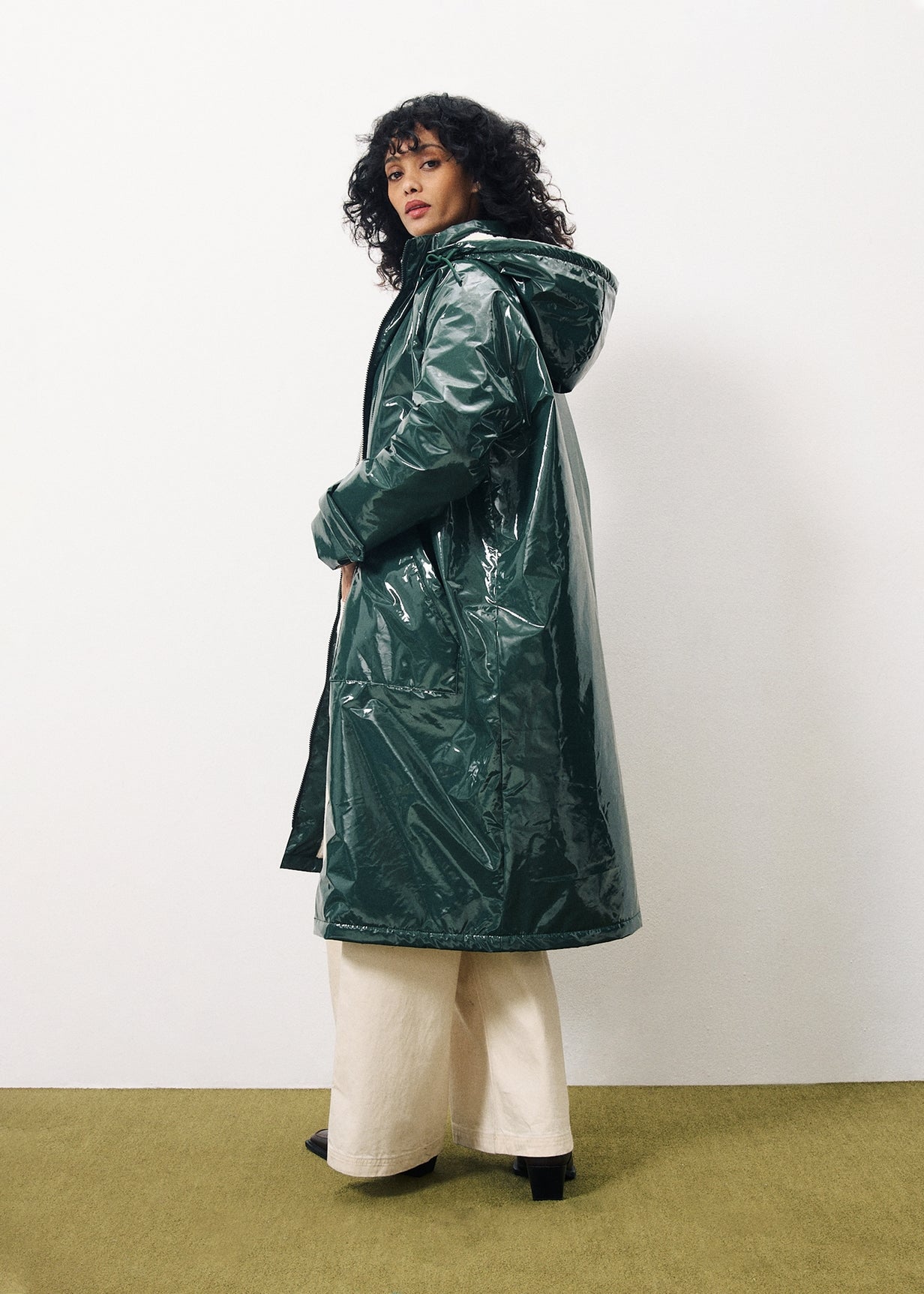 MATHELINE Green Coat