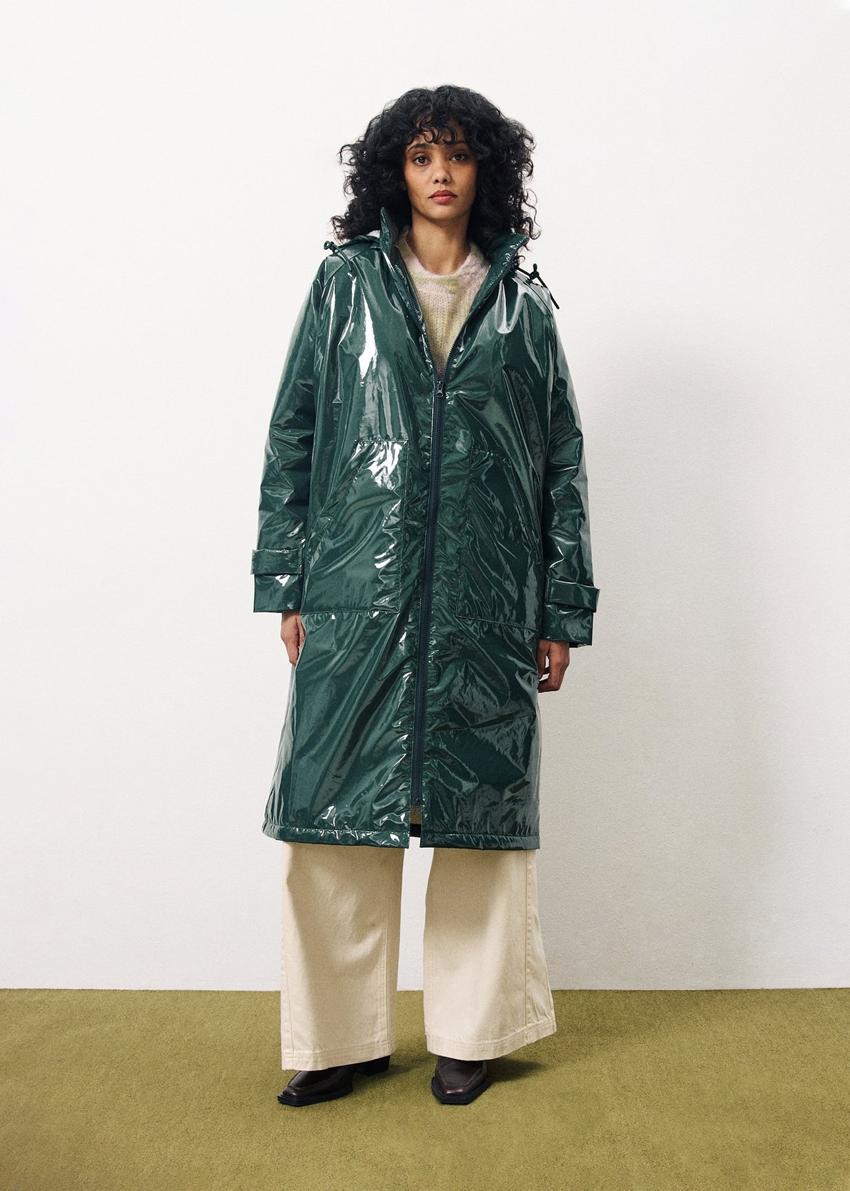 MATHELINE Green Coat