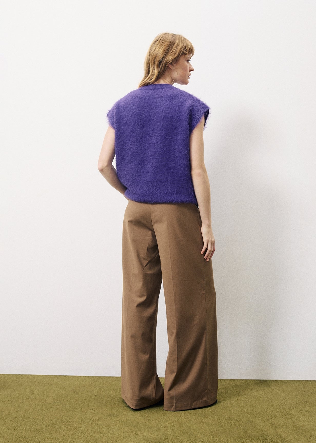 CHRISLINE Purple Sweater