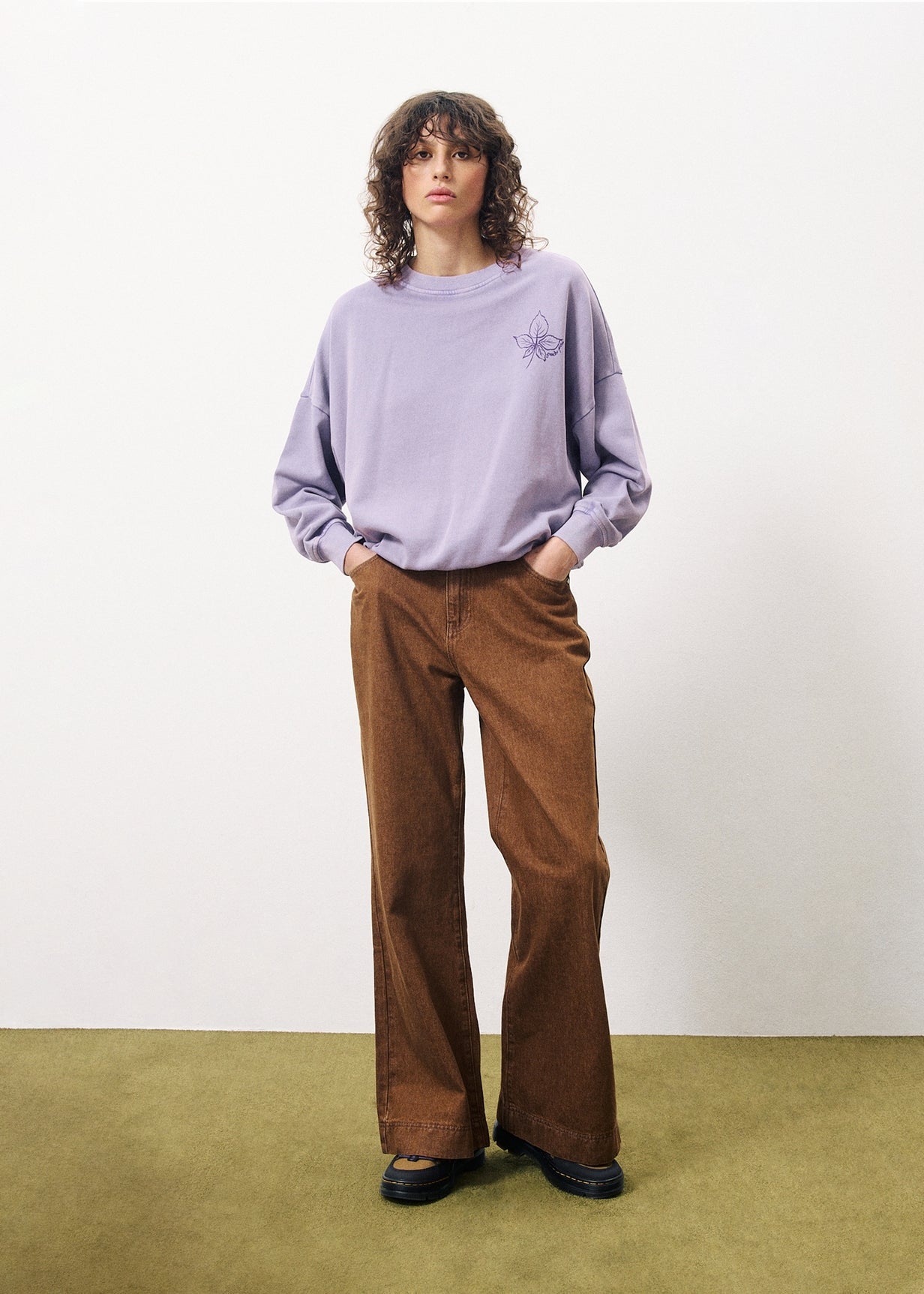 Sweatshirt LEONE Lilas