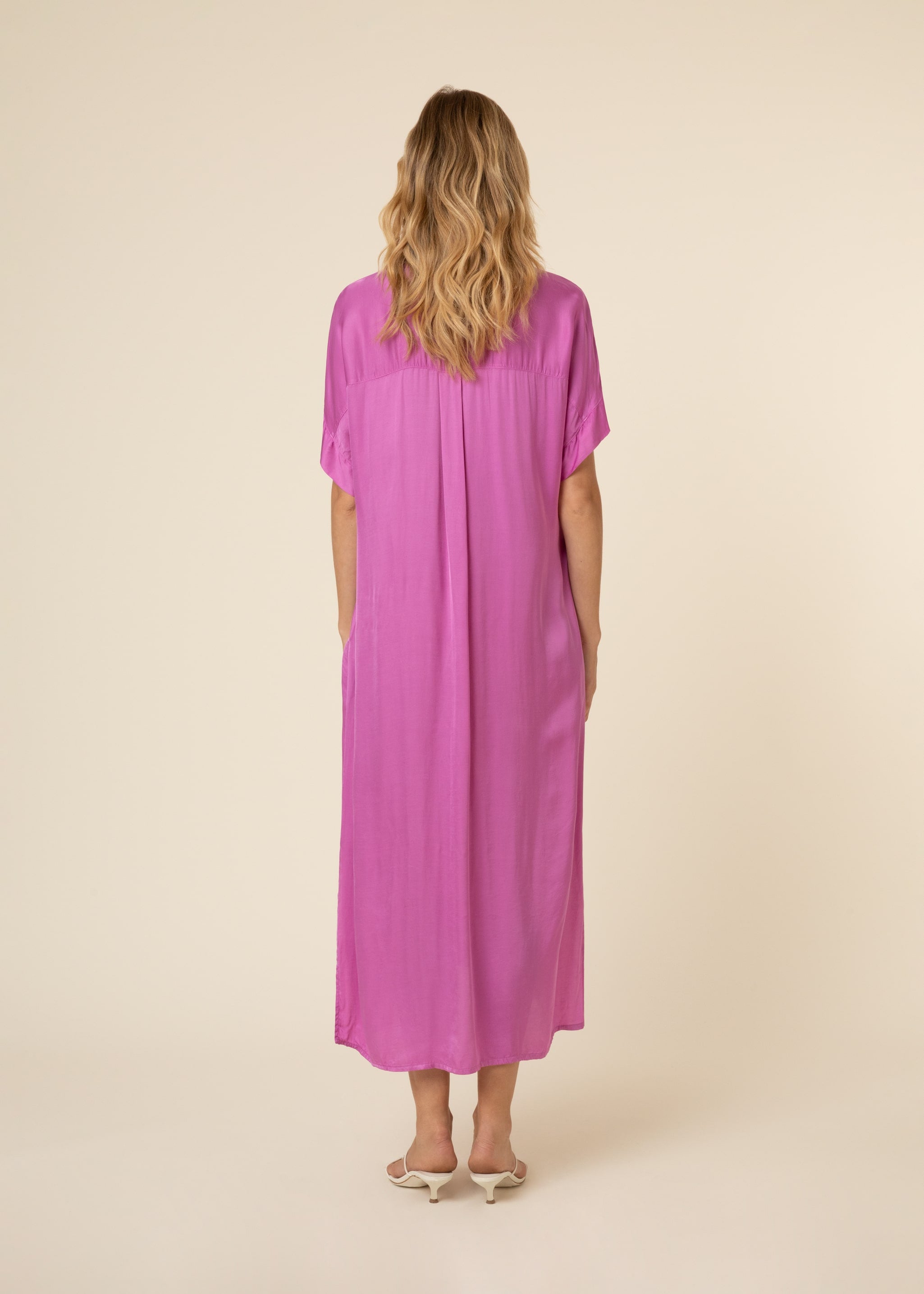 GALIENA purple viscose dress