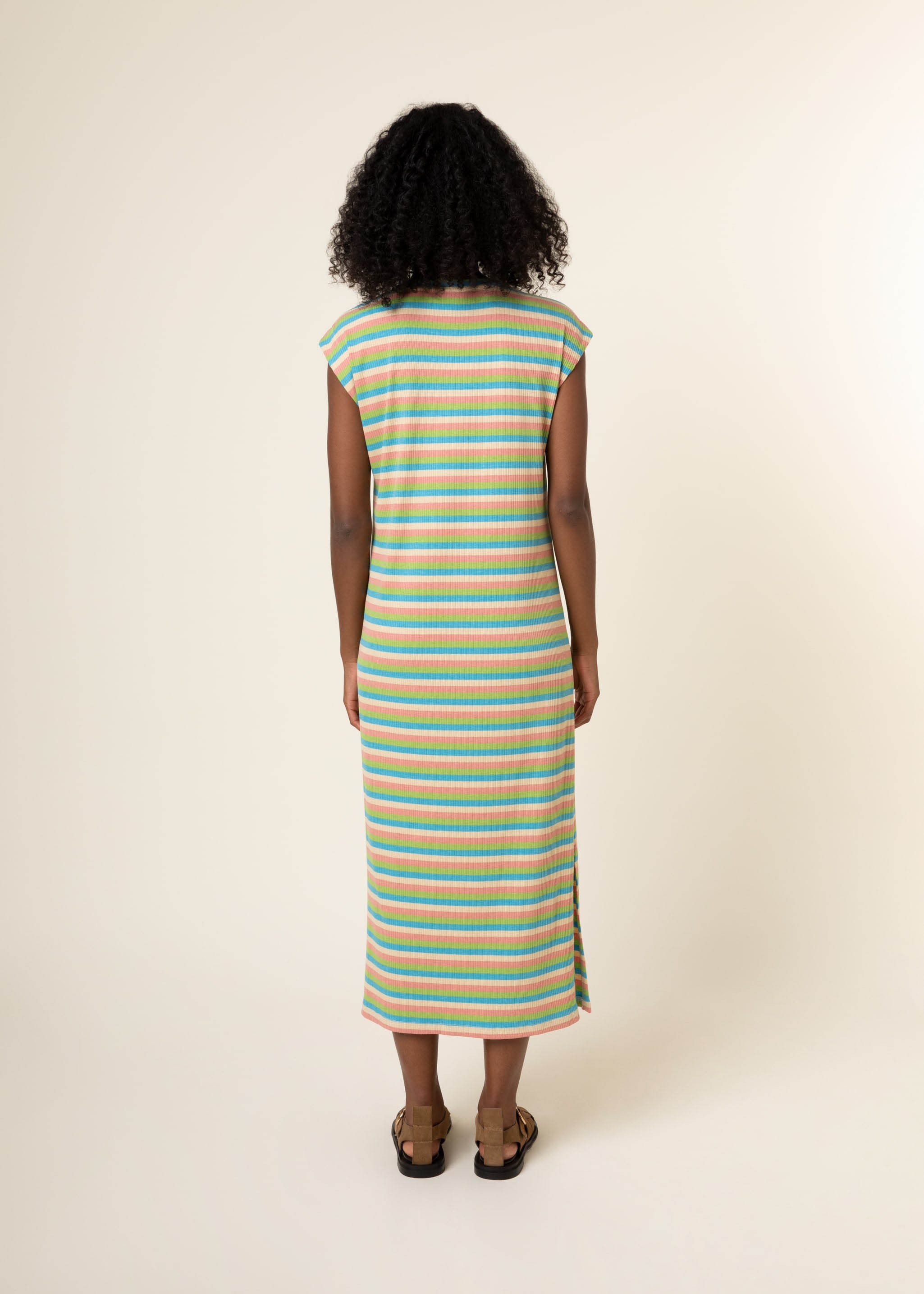 ANTONELLA rib jersey dress