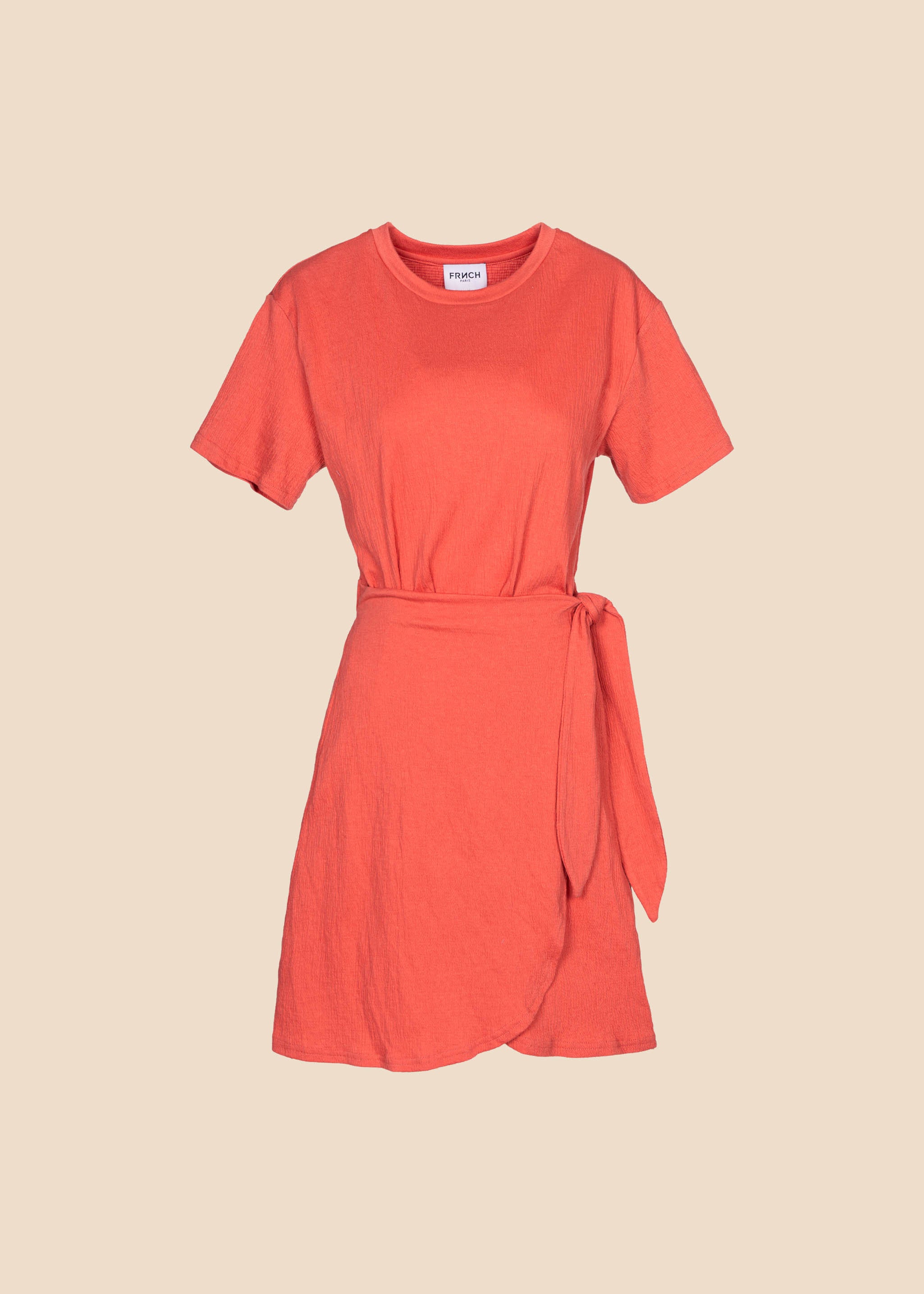 LOUISA coral cotton dress