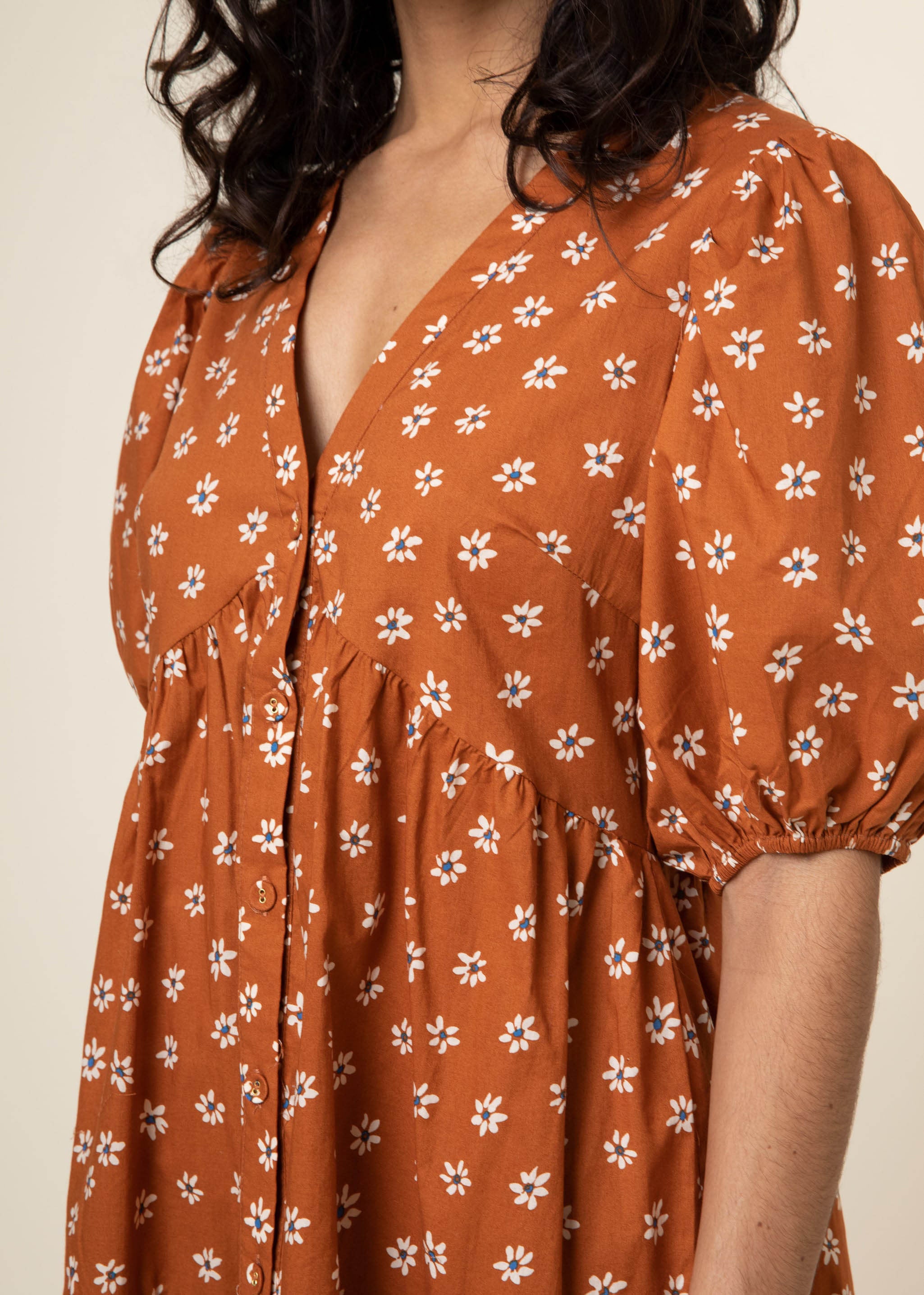 GABRIELA floral cotton dress