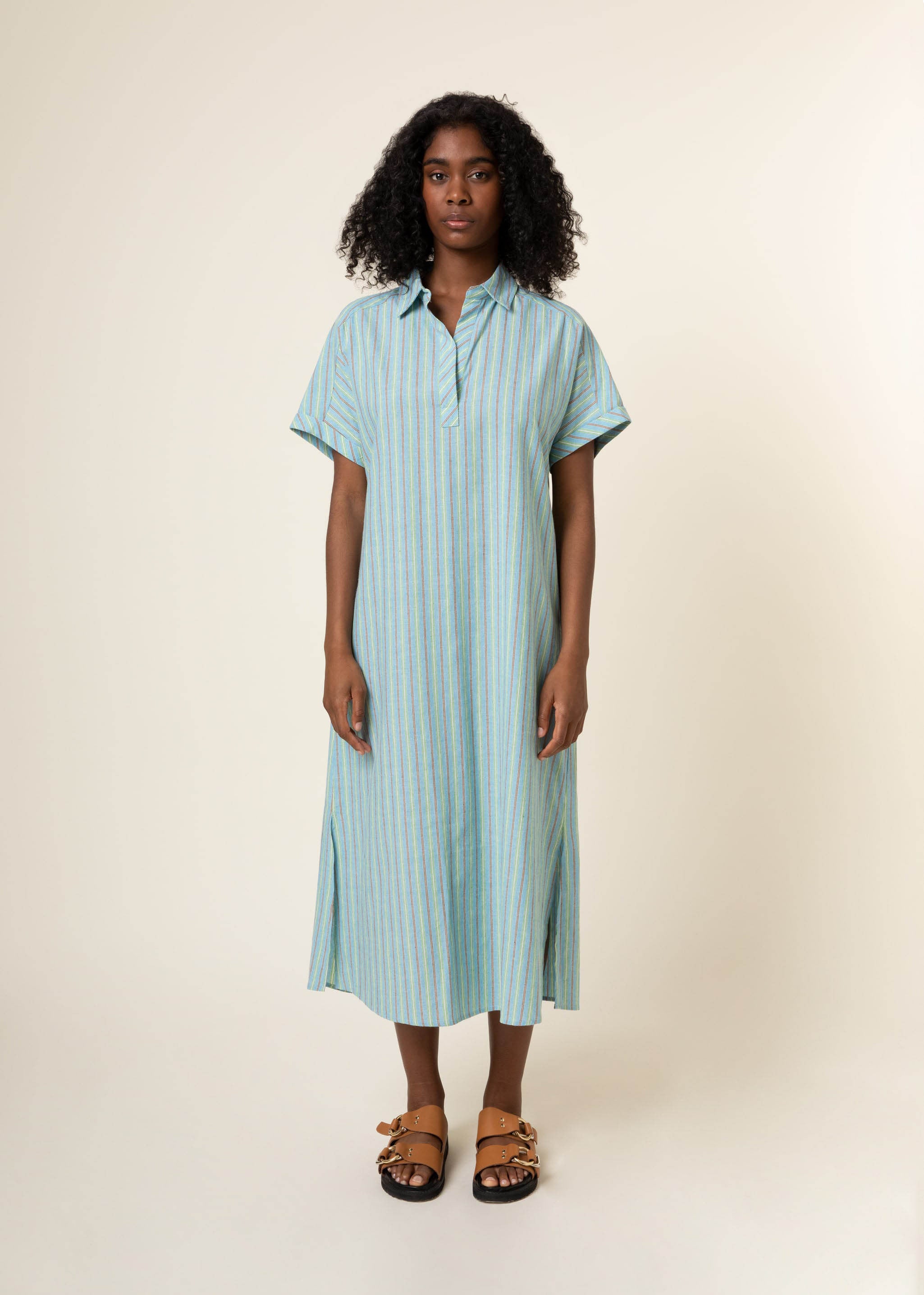 GENIE light blue cotton dress