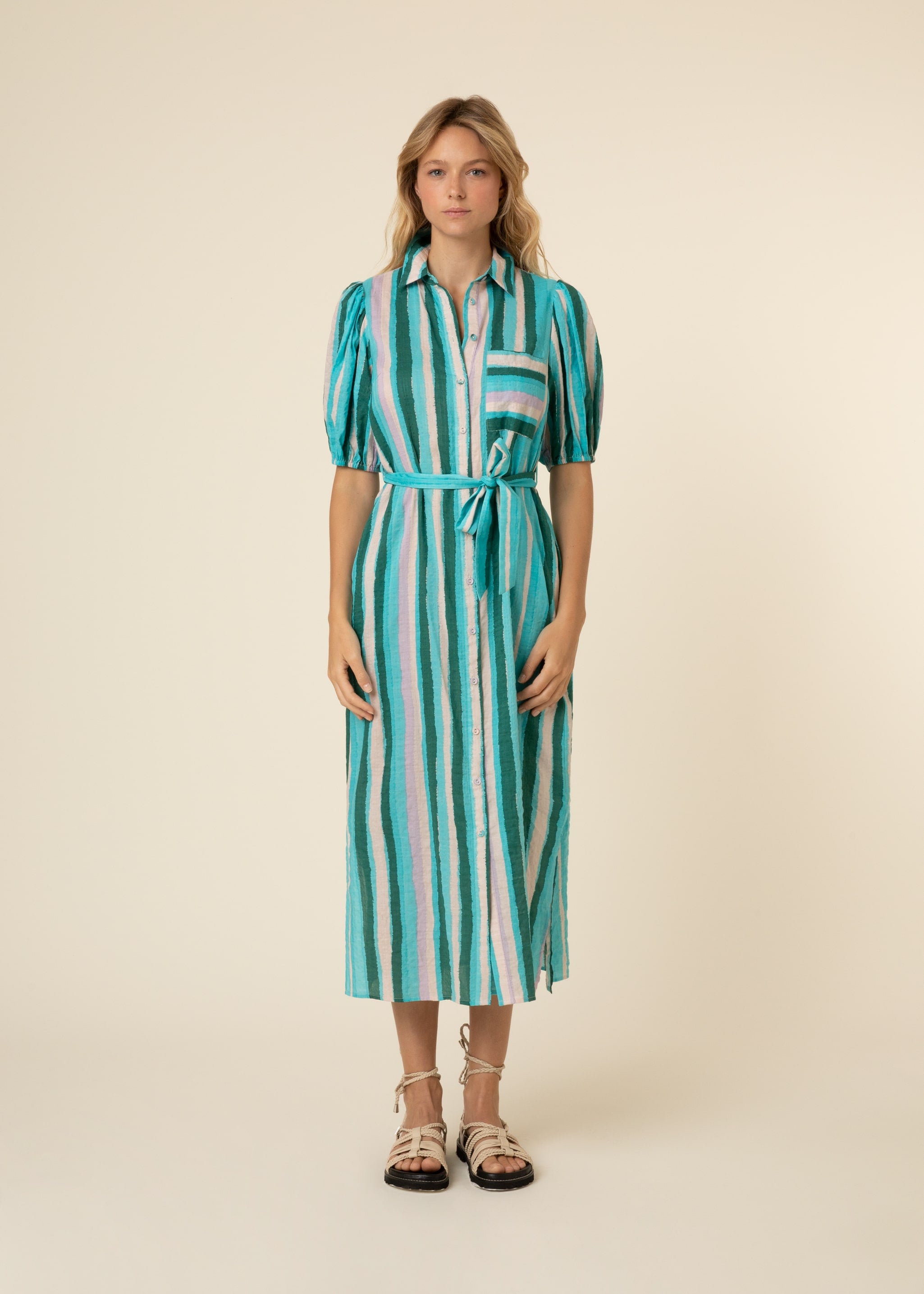 ALYHA viscose shirt dress