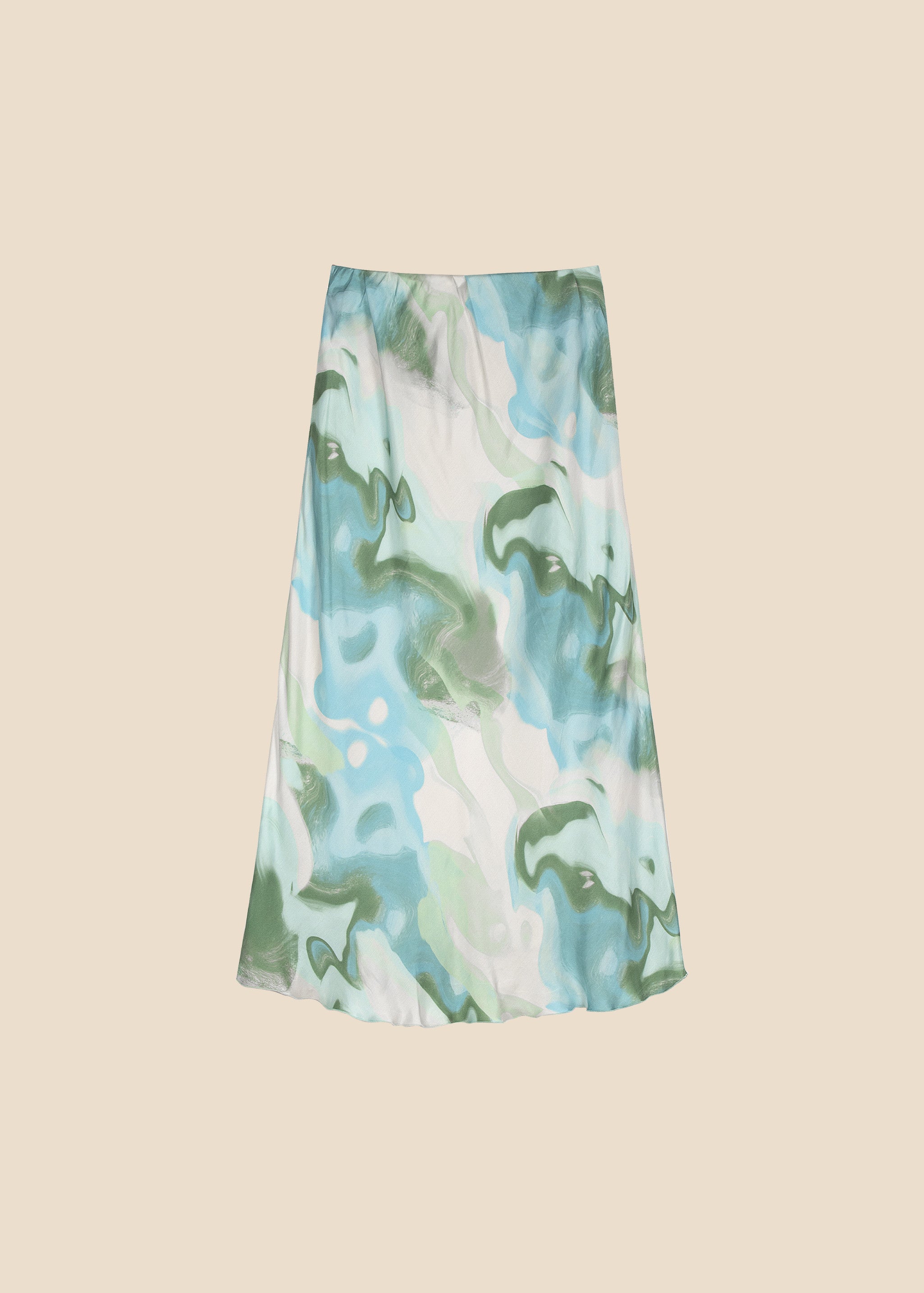 EDELYNE viscose skirt with Alga print