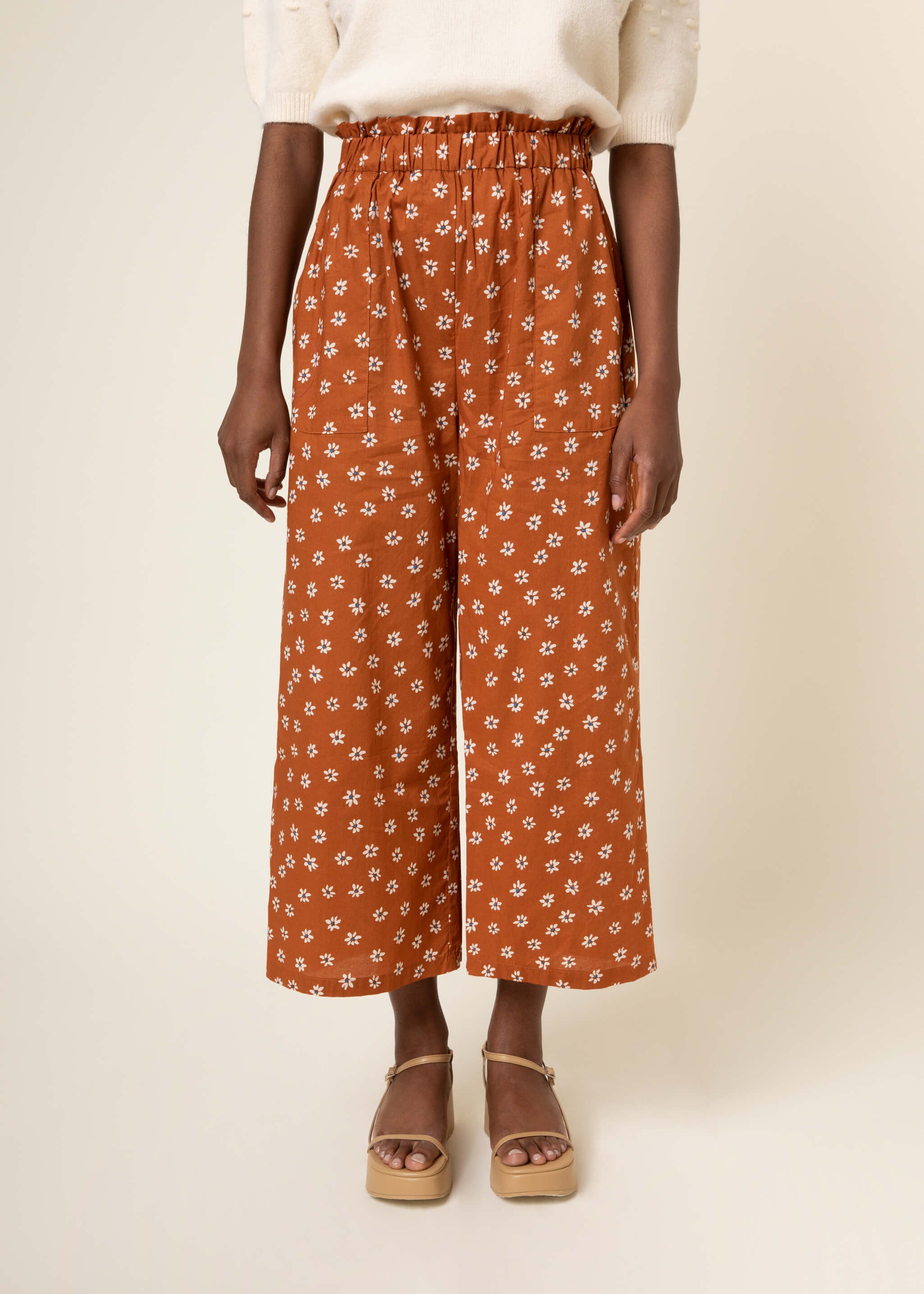 VERONA cotton floral pants