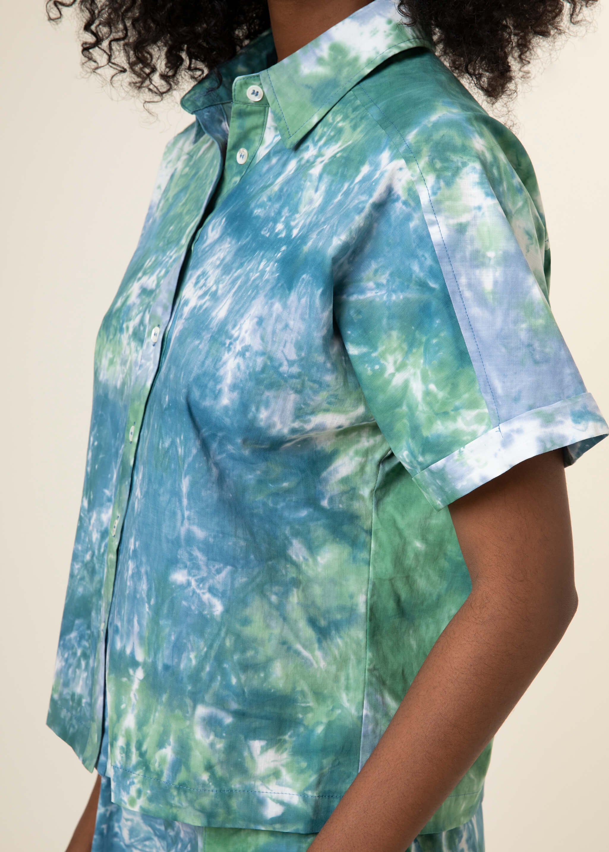 CHERYN green cotton shirt