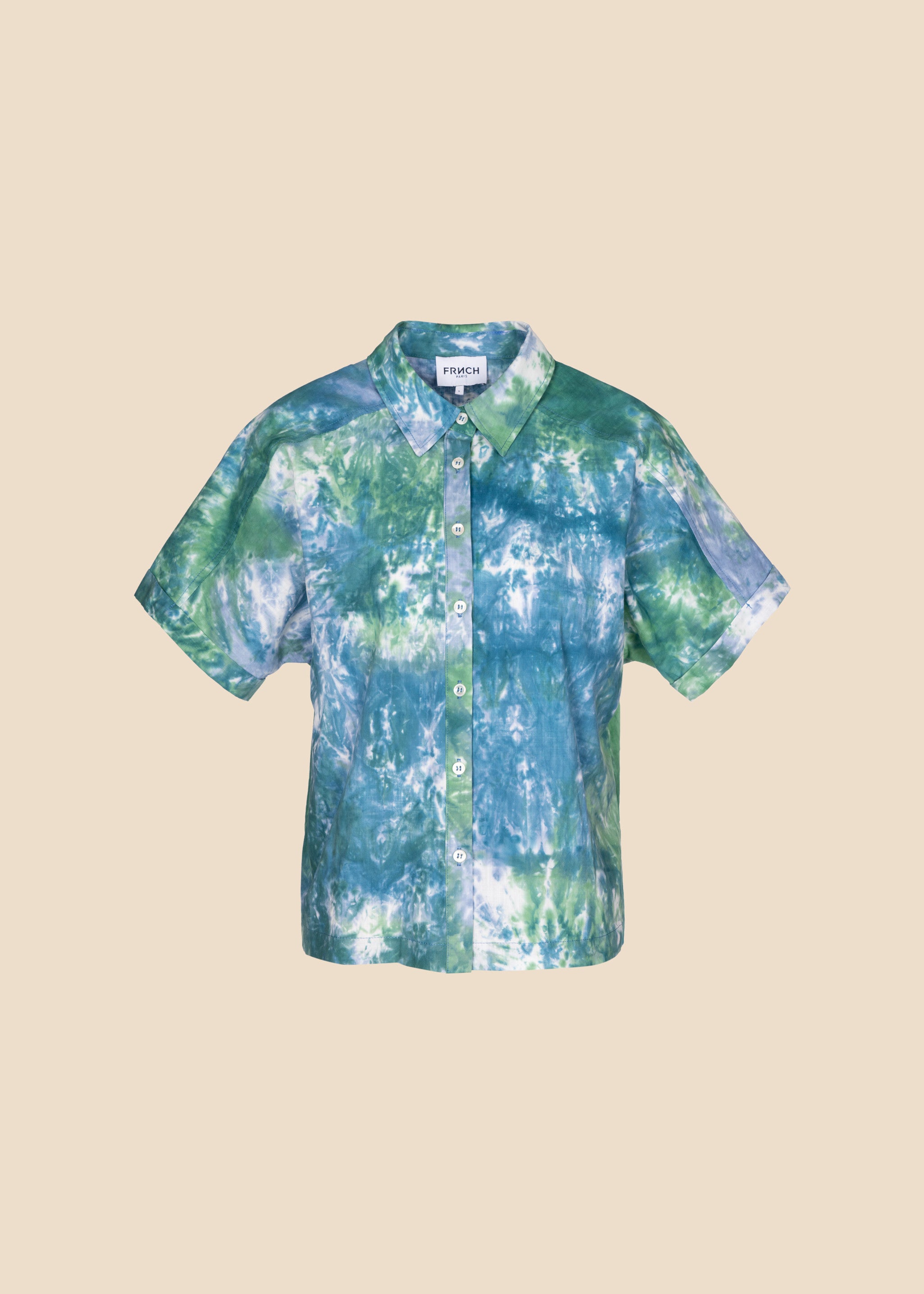 CHERYN green cotton shirt