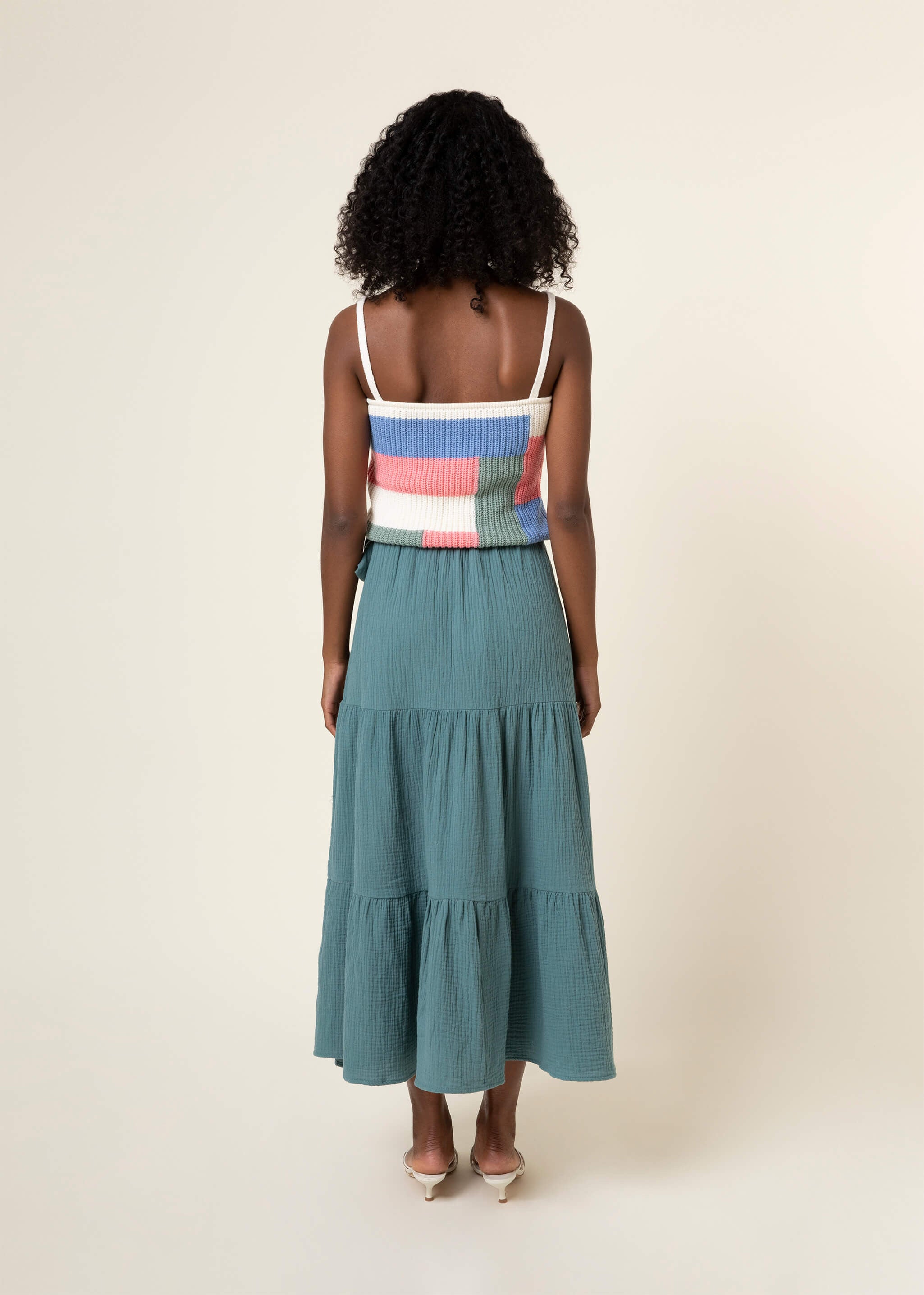 SERGINE Cotton wrap skirt