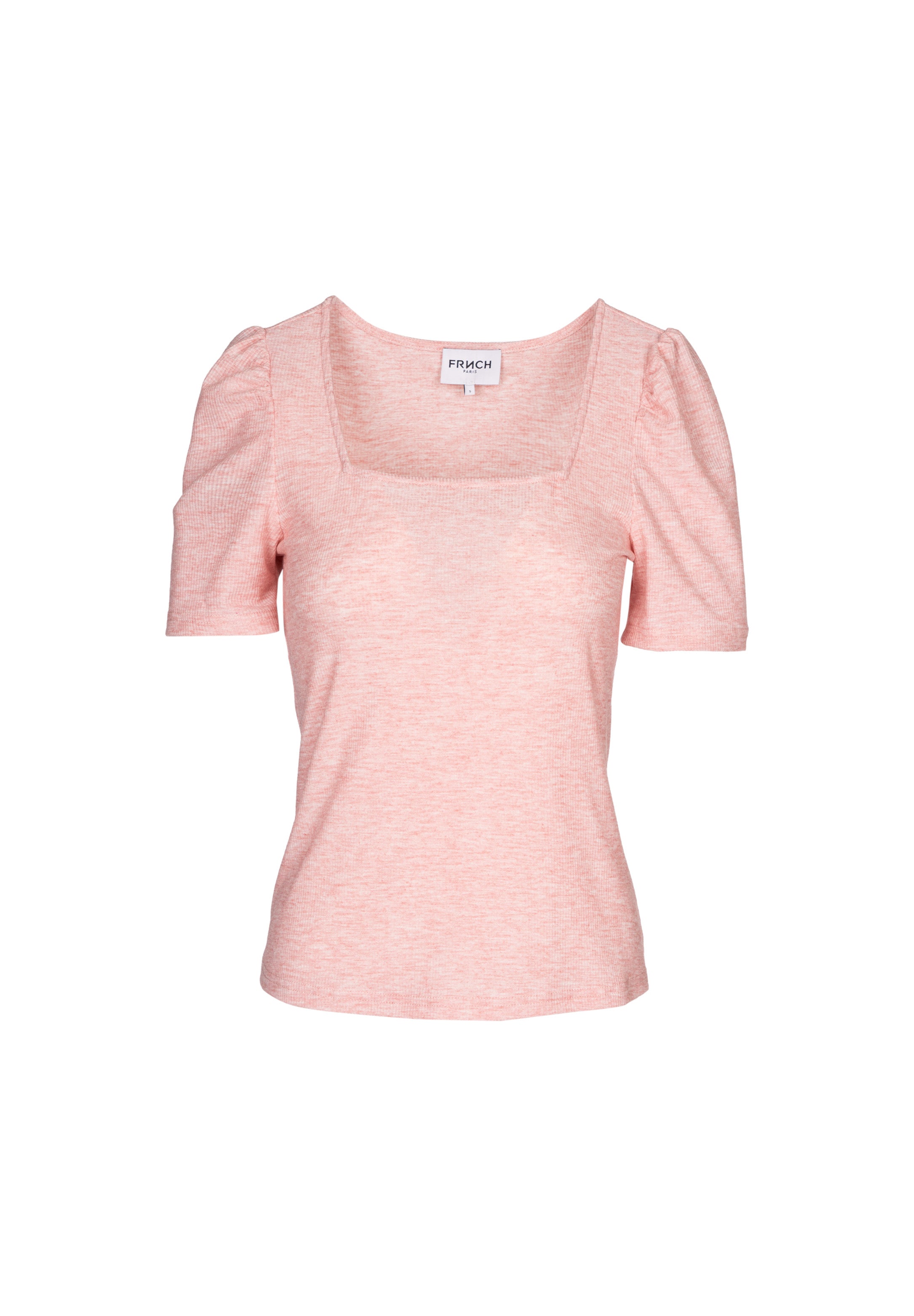 RACKY pink ribbed jersey top