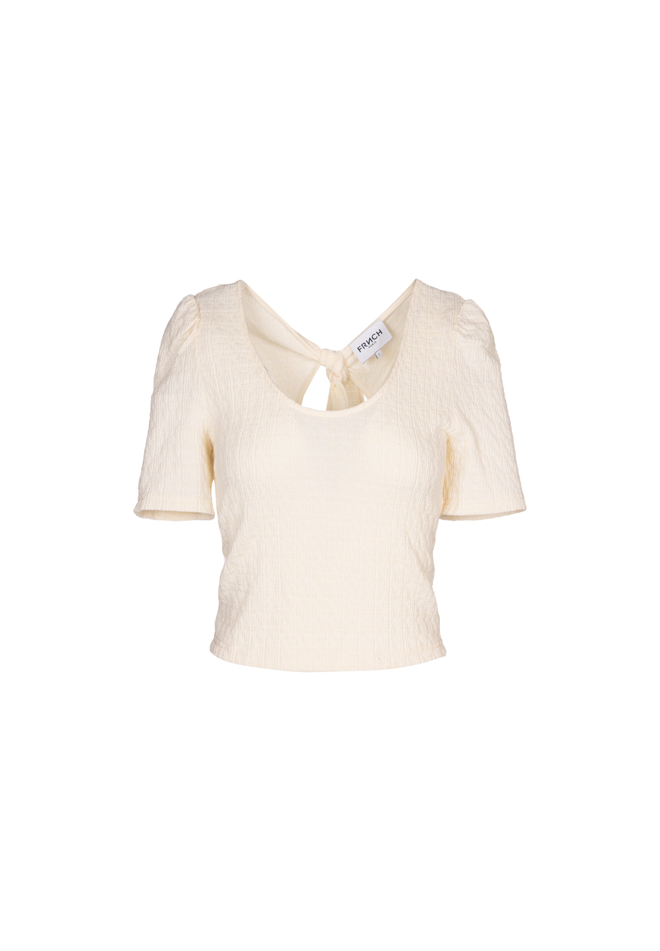 JAMIE textured fabric top