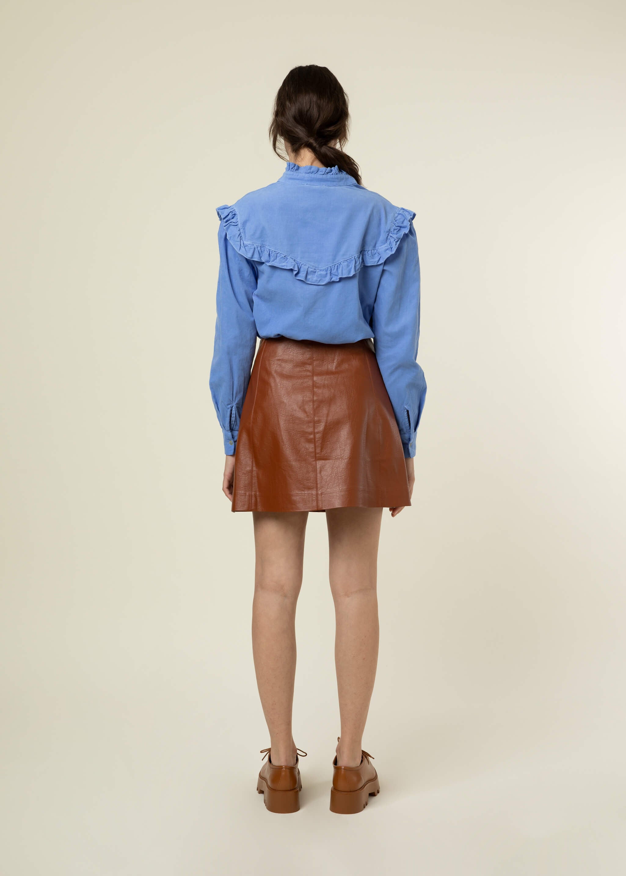 THEODORA camel skirt